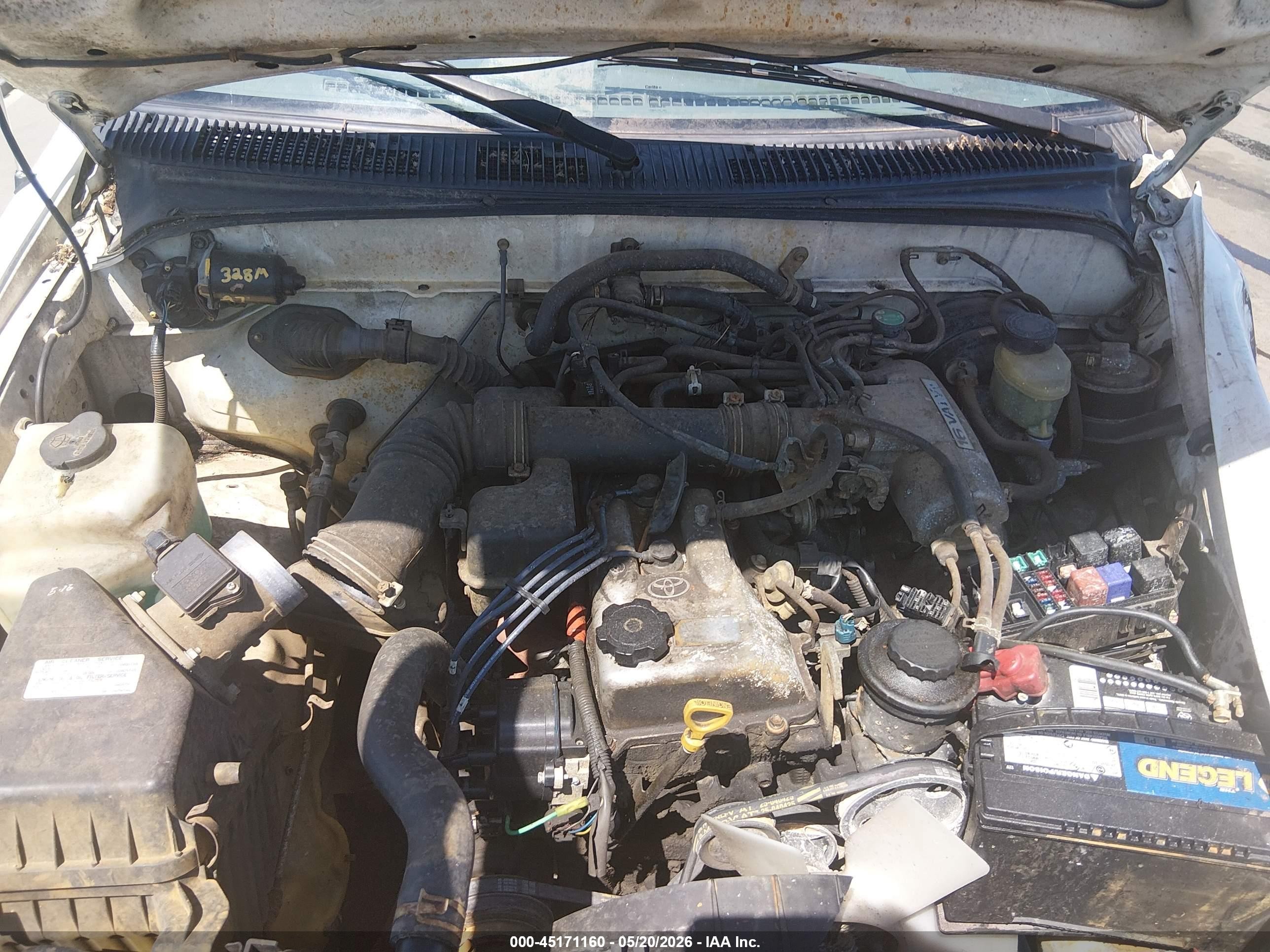 1995 Toyota Tacoma Xtracab White vin: 4TAUN53B8SZ029995