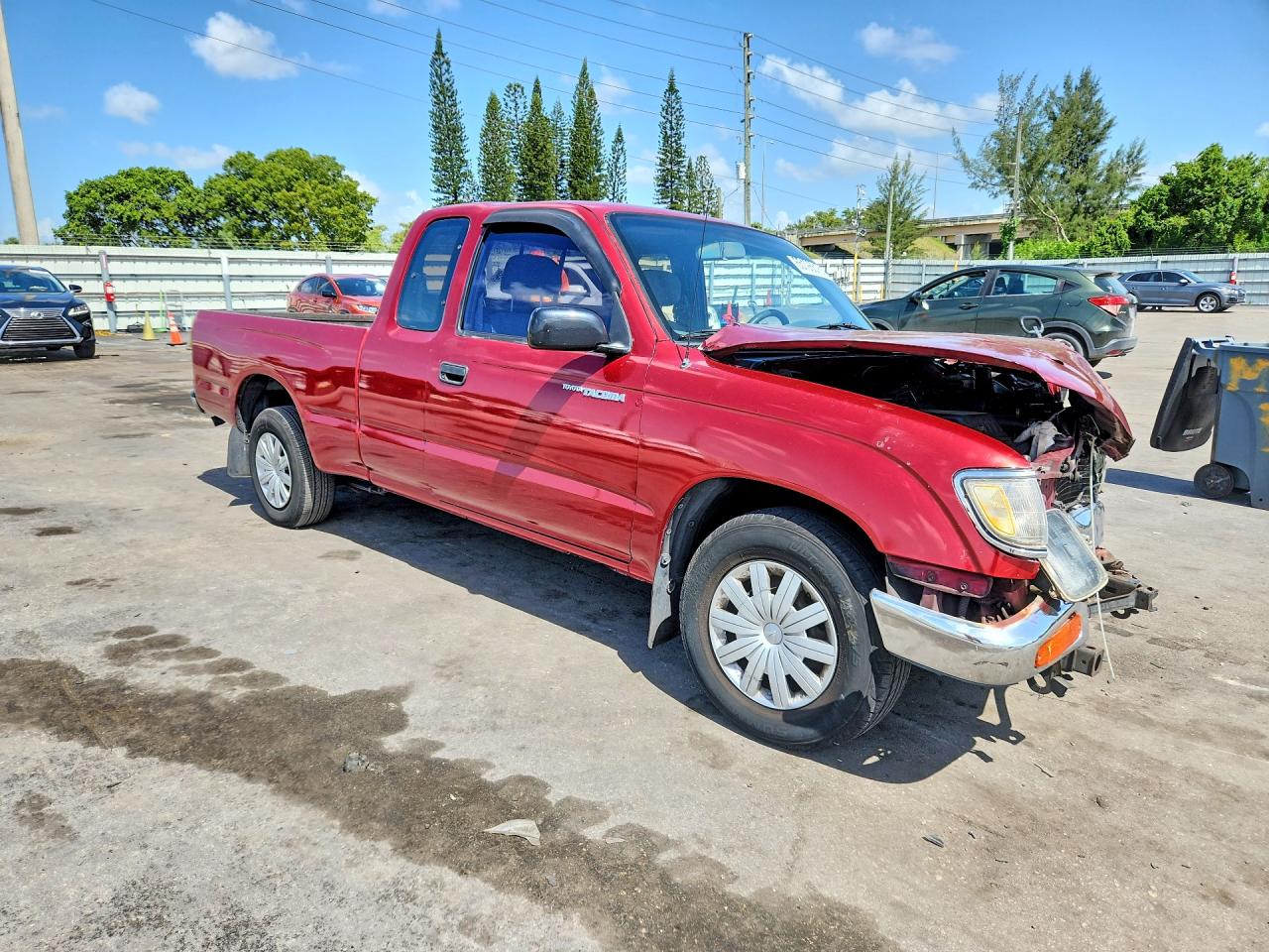 1995 Toyota Tacoma Base Burgundy vin: 4TAUN53B9SZ043906