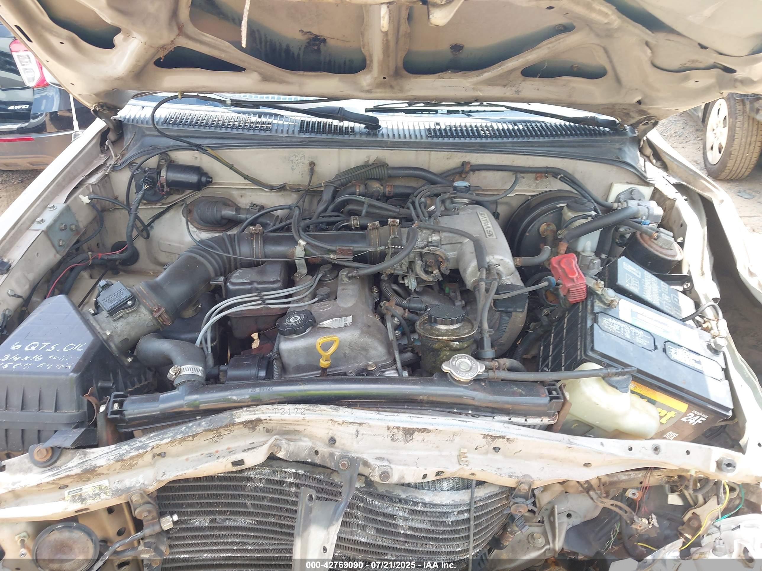 1995 Toyota Tacoma Xtracab Gold vin: 4TAUN73C3SZ059278