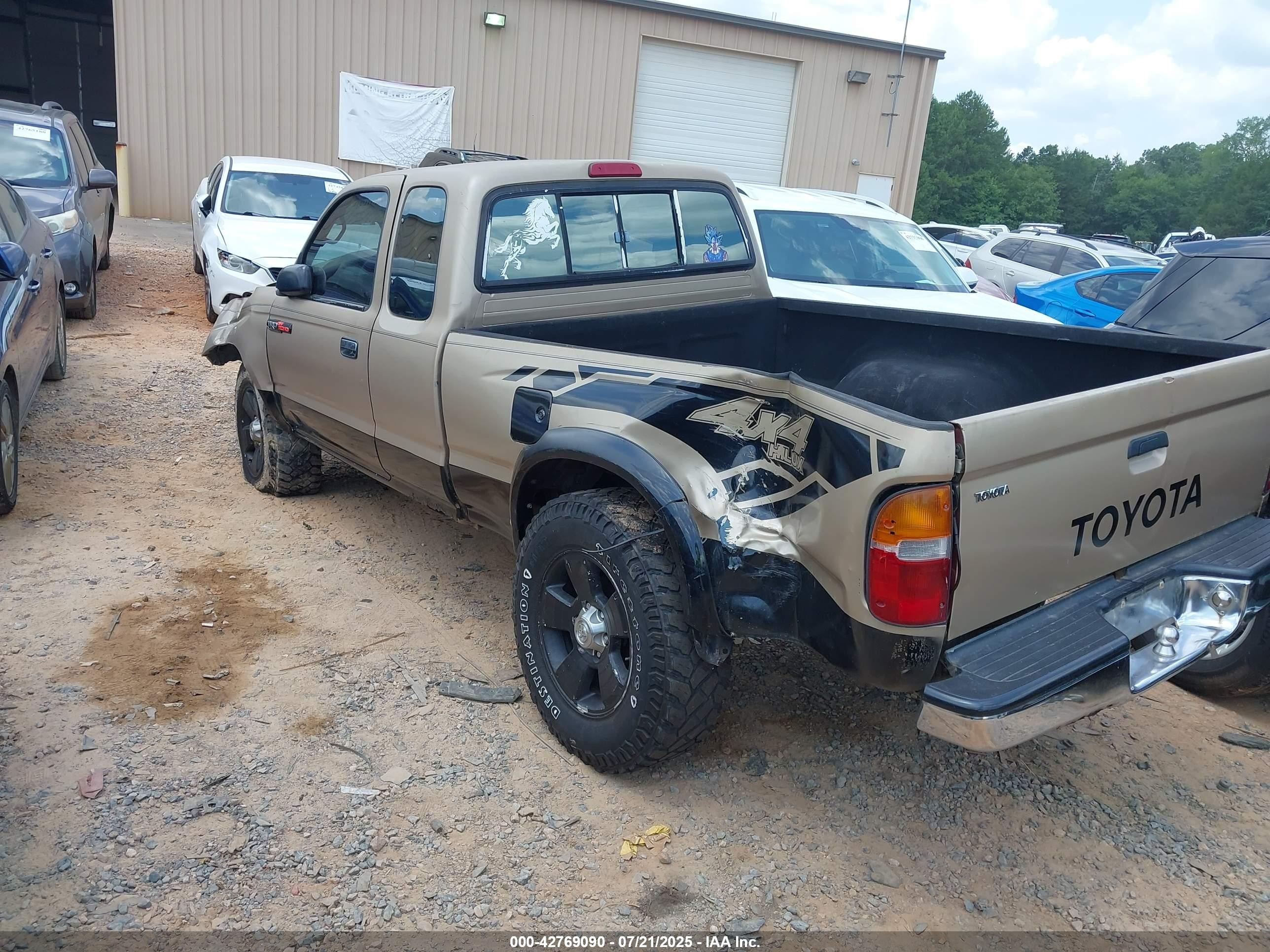 1995 Toyota Tacoma Xtracab Gold vin: 4TAUN73C3SZ059278