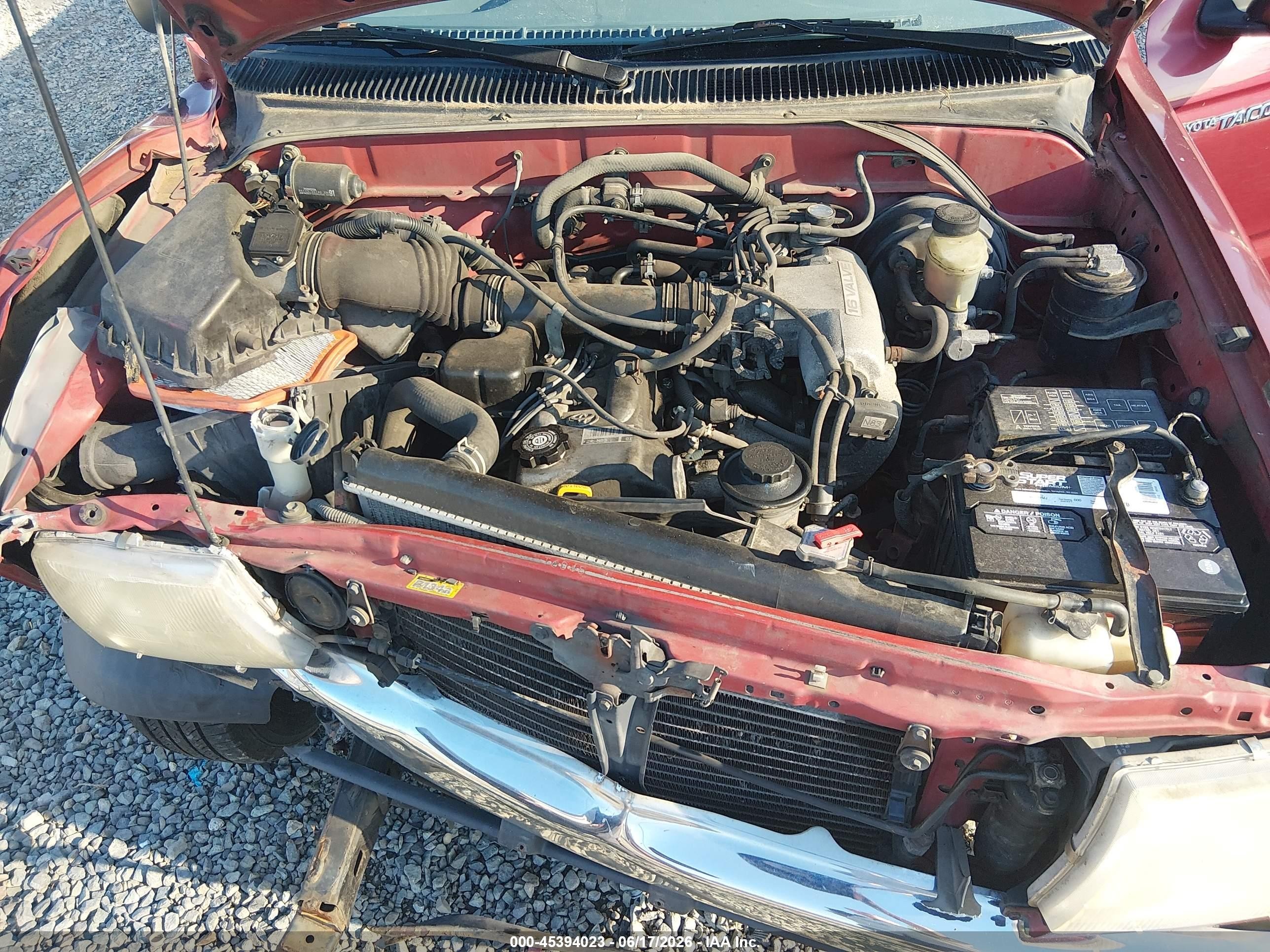 1997 Toyota Tacoma   Red vin: 4TAVL52N0VZ315575