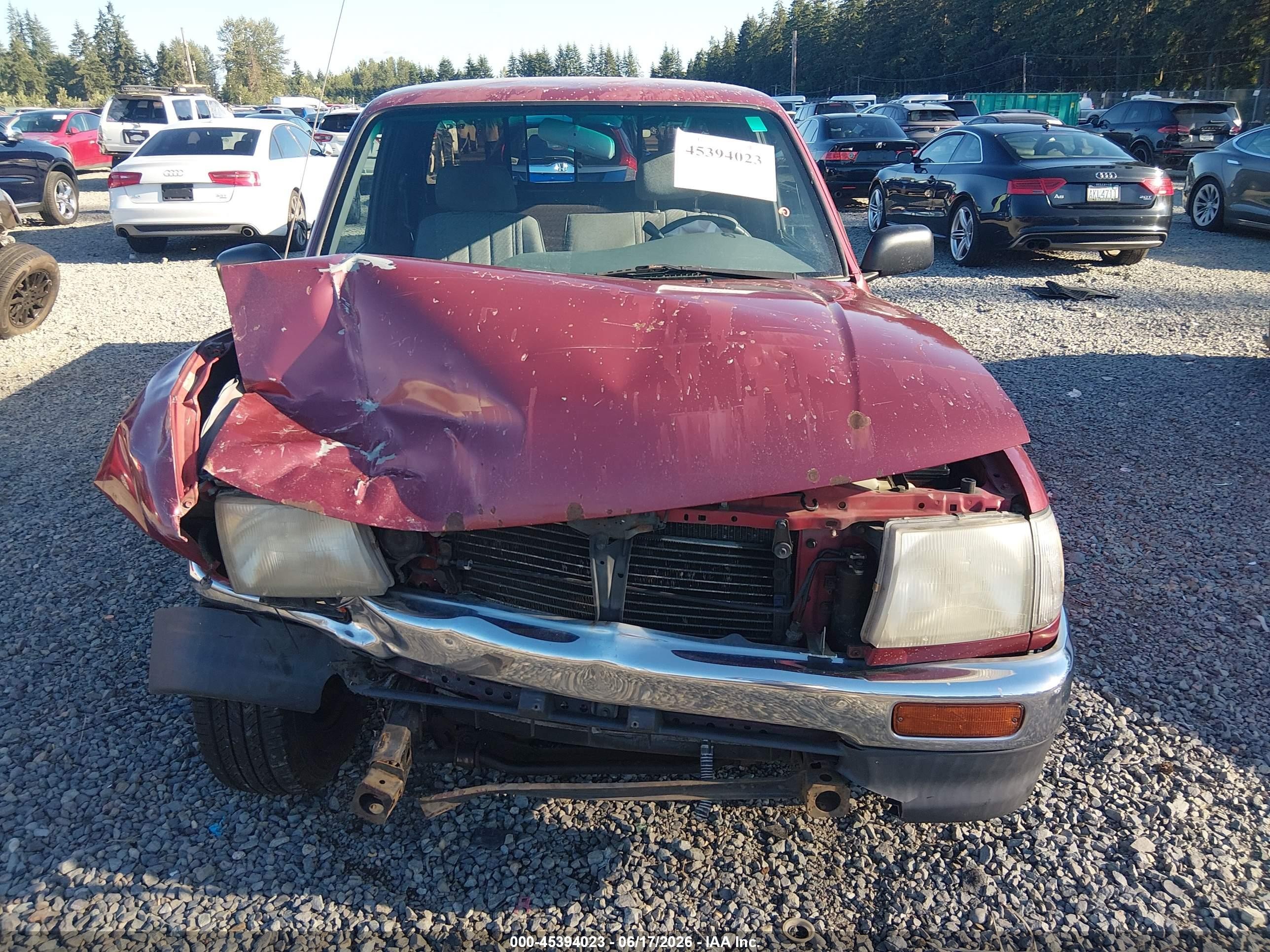 1997 Toyota Tacoma   Red vin: 4TAVL52N0VZ315575