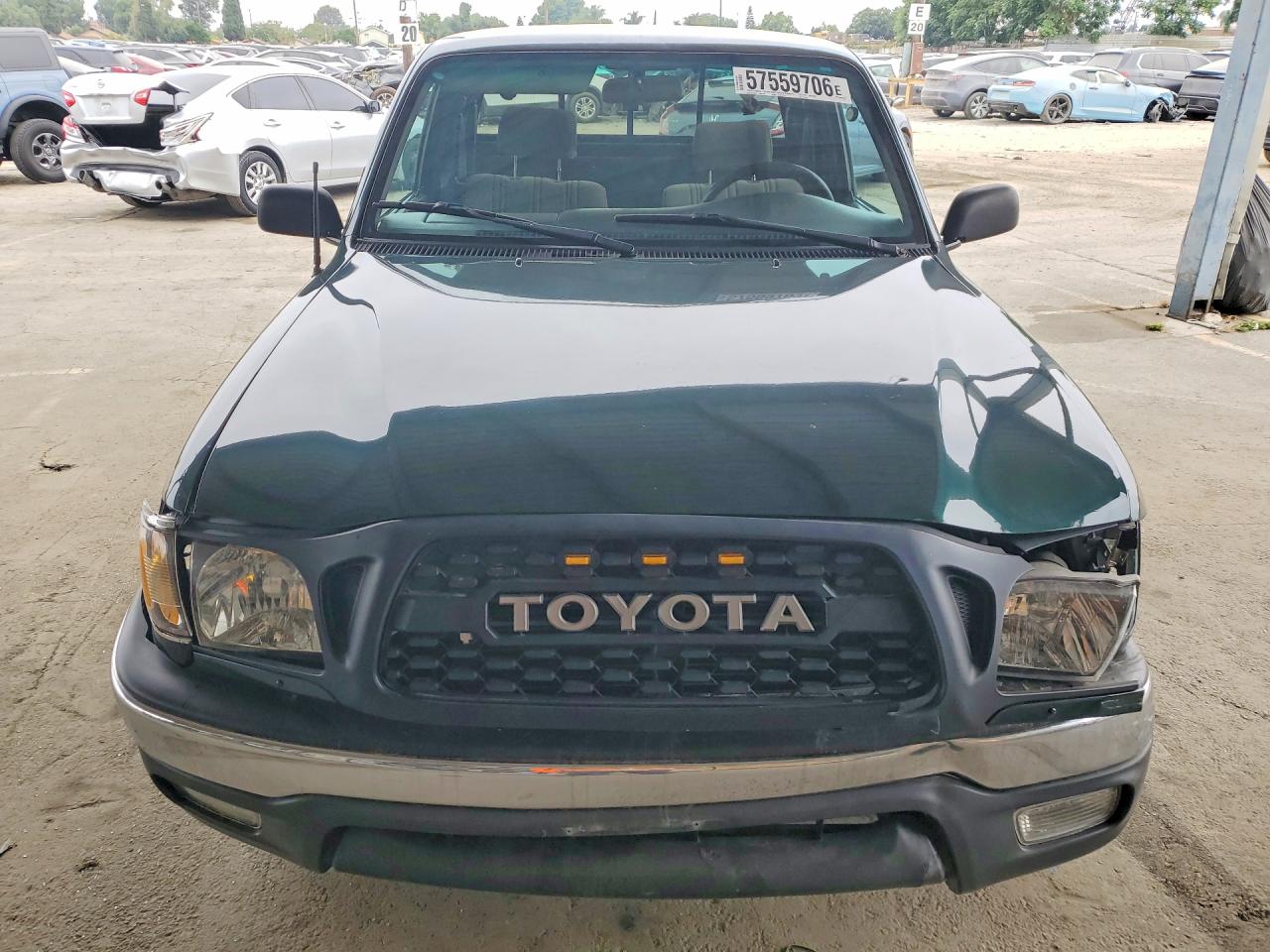 2000 Toyota Tacoma Xtracab Green vin: 4TAVL52N0YZ579187