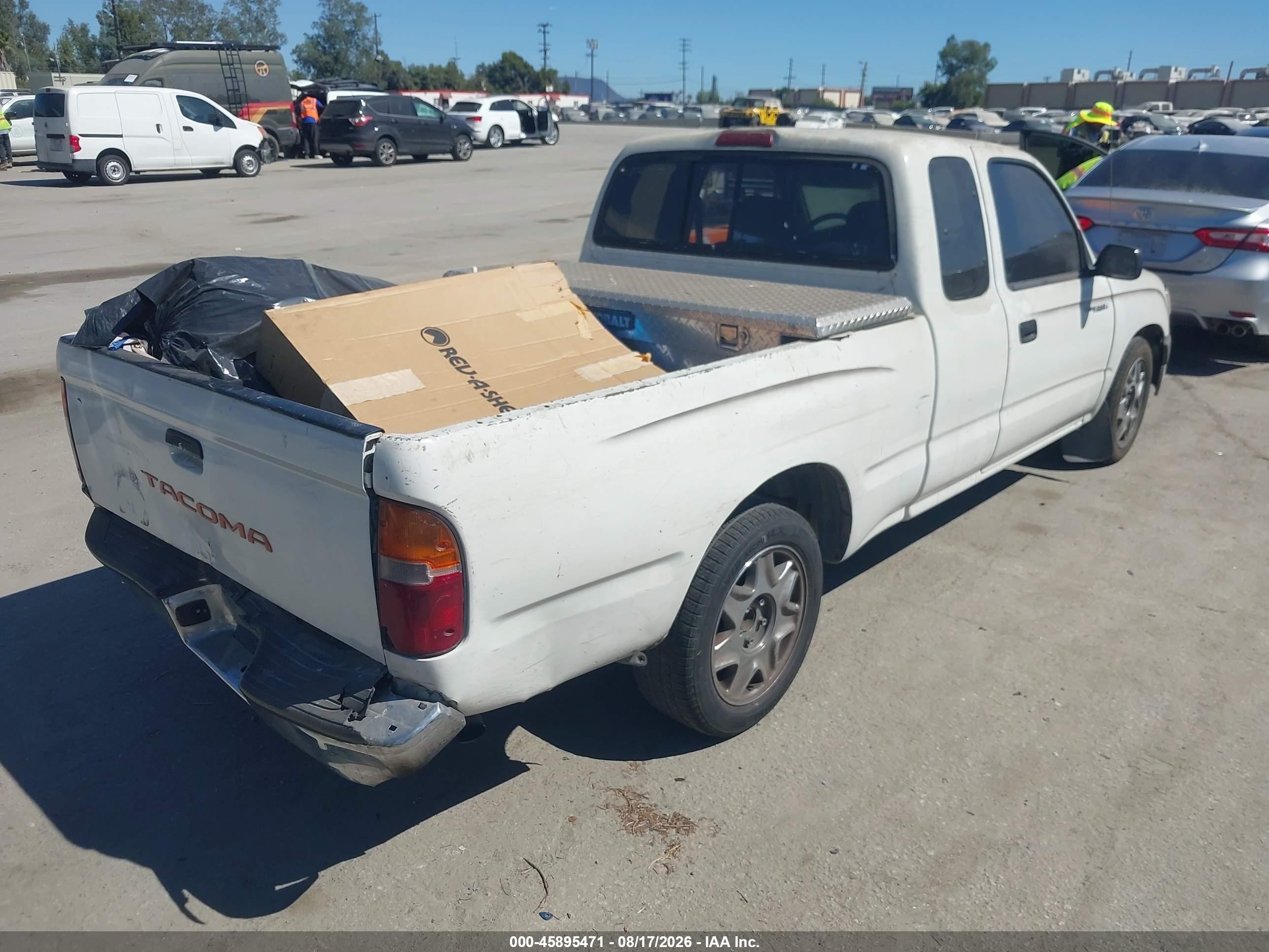 1996 Toyota Tacoma Xtracab White vin: 4TAVL52N1TZ099796