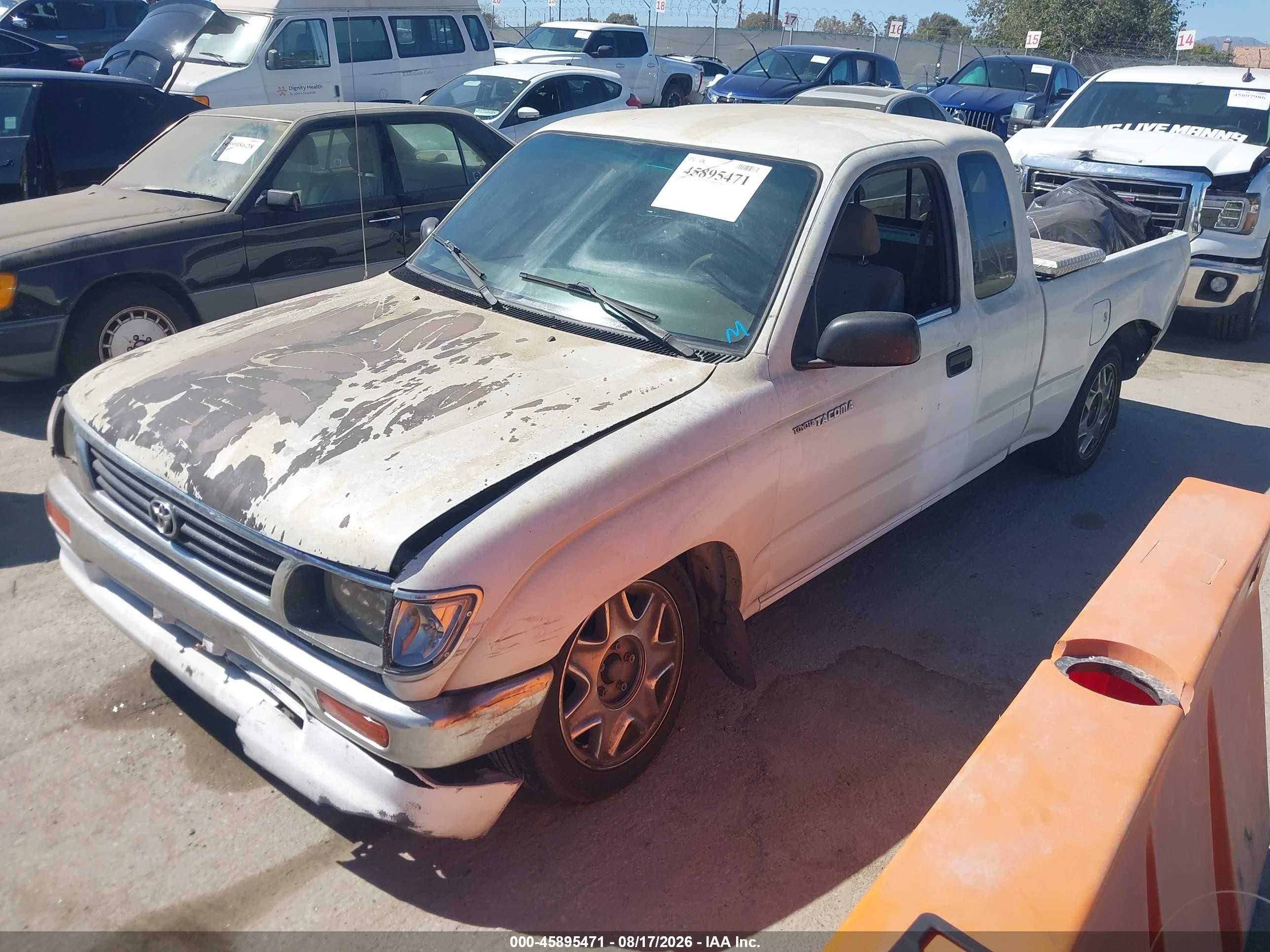 1996 Toyota Tacoma Xtracab White vin: 4TAVL52N1TZ099796
