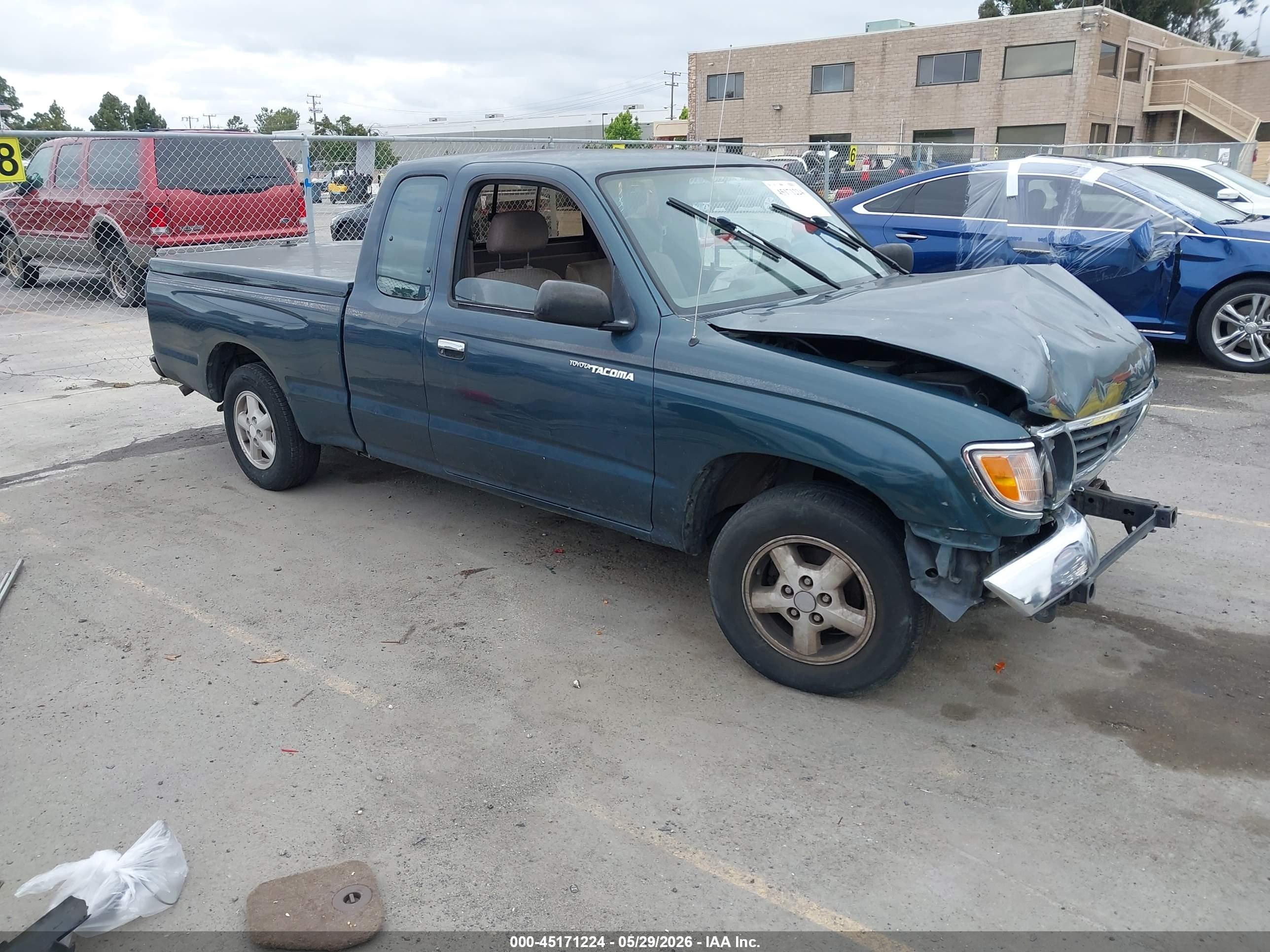 1996 Toyota Tacoma Xtracab Green vin: 4TAVL52N1TZ117326