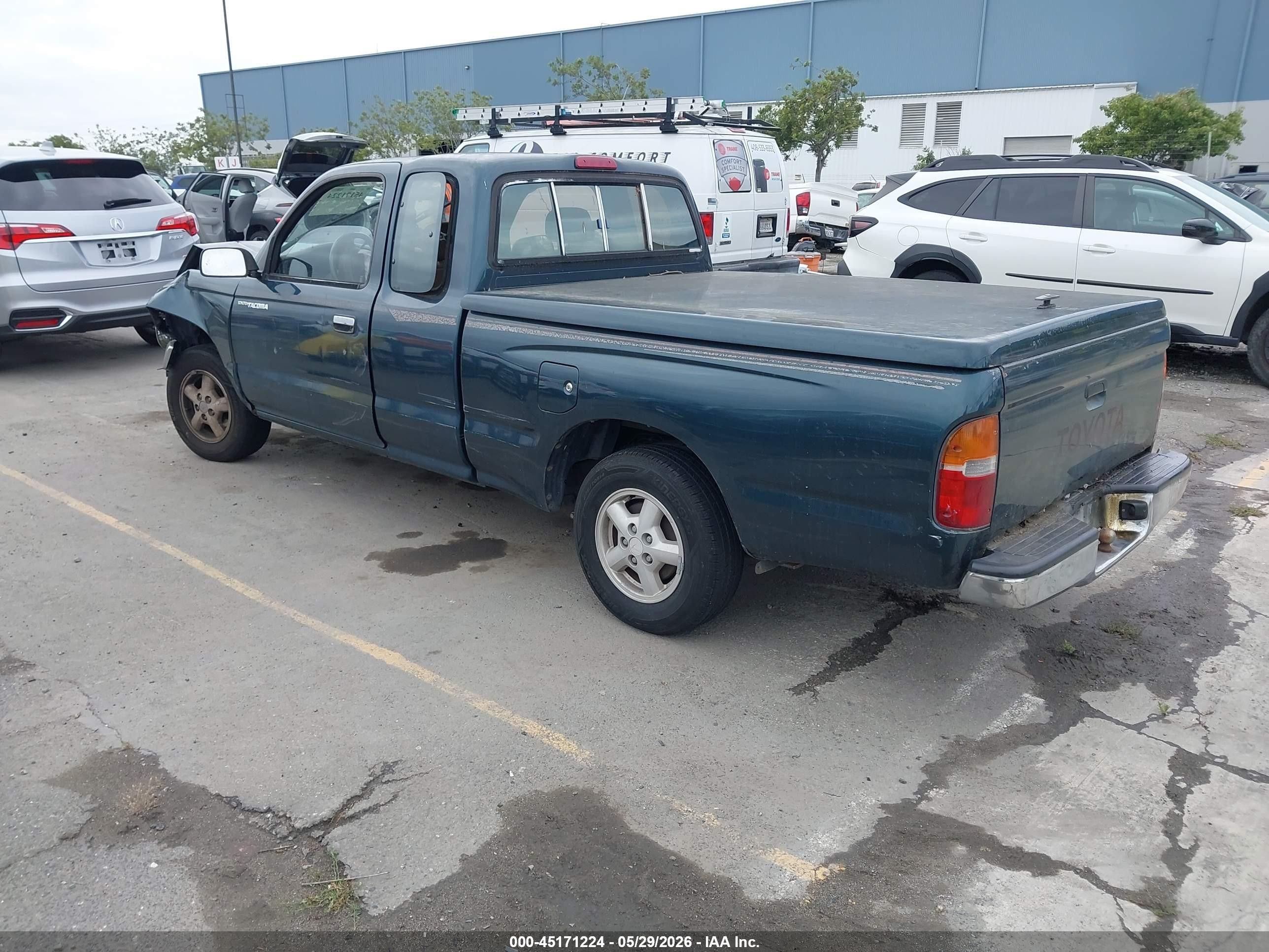 1996 Toyota Tacoma Xtracab Green vin: 4TAVL52N1TZ117326