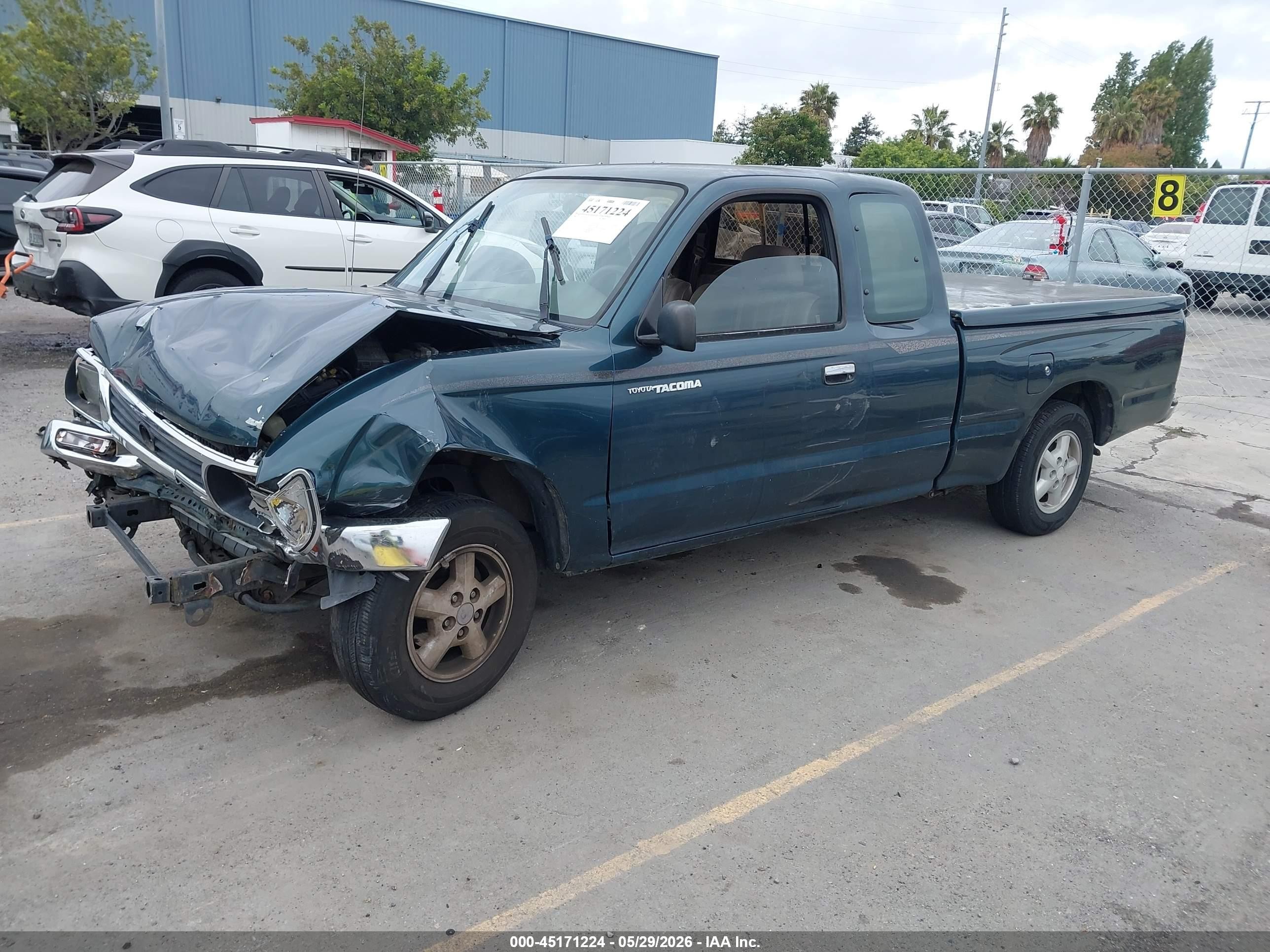 1996 Toyota Tacoma Xtracab Green vin: 4TAVL52N1TZ117326