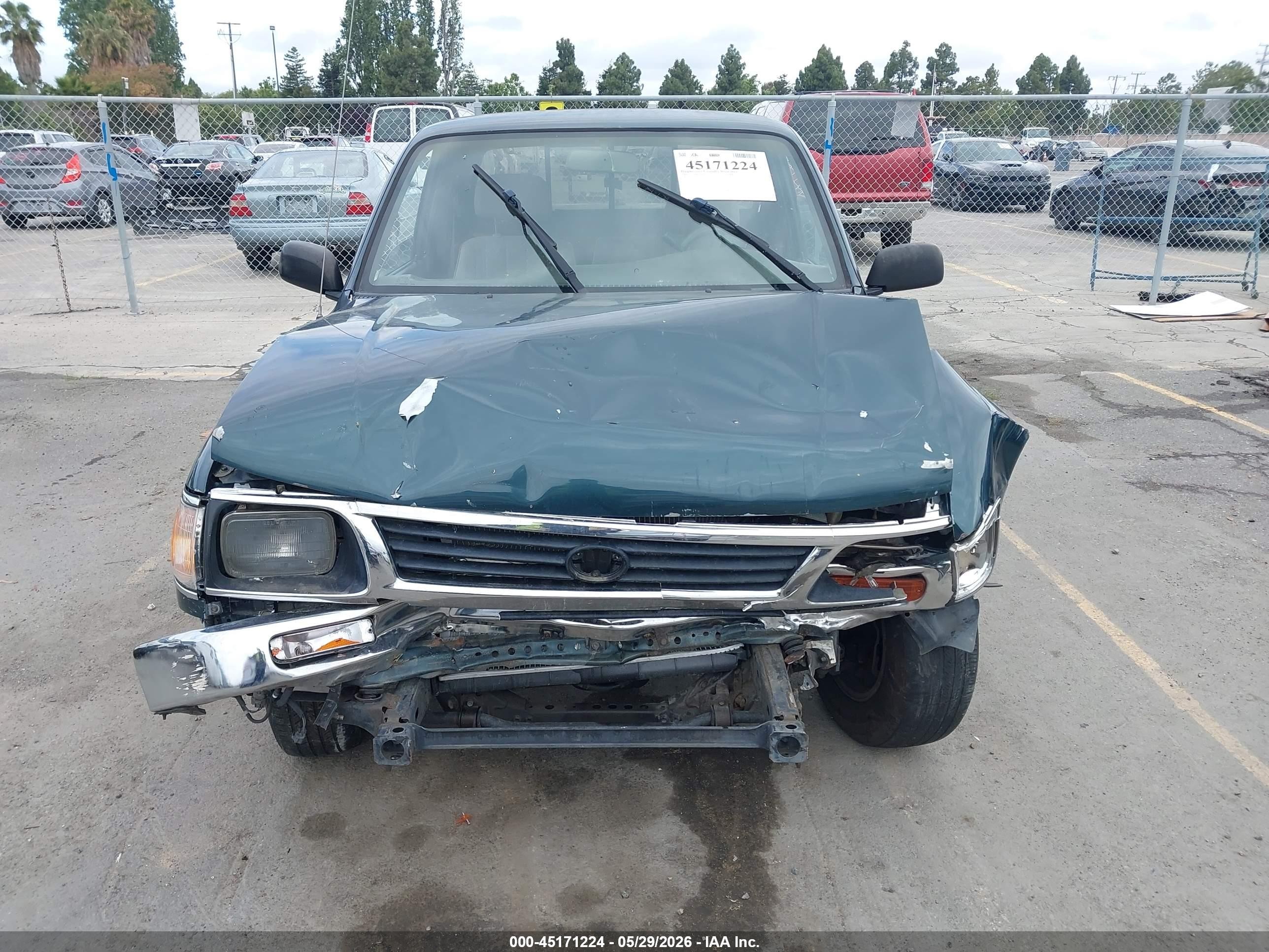 1996 Toyota Tacoma Xtracab Green vin: 4TAVL52N1TZ117326