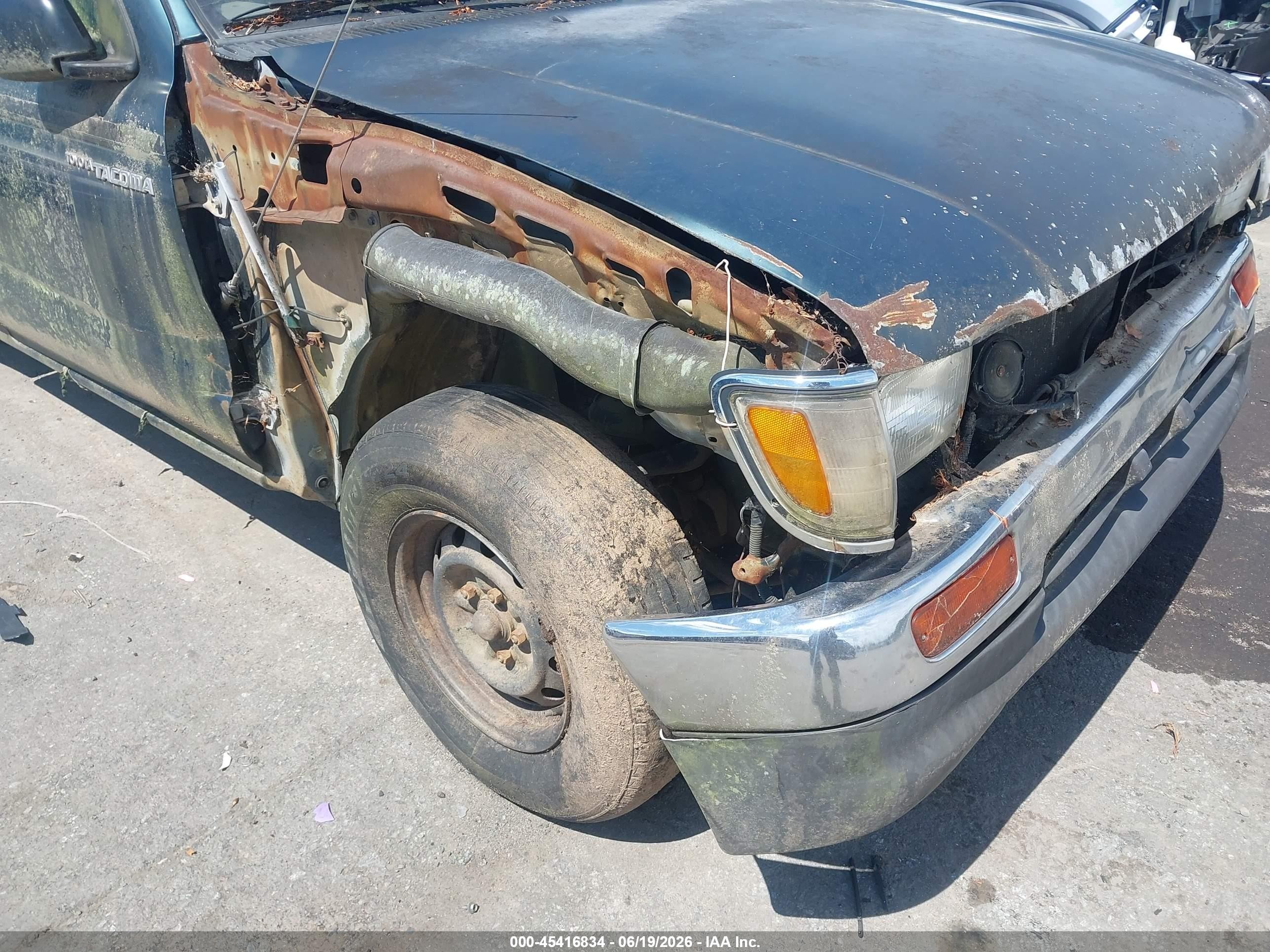 1996 Toyota Tacoma Xtracab Green vin: 4TAVL52N1TZ193709