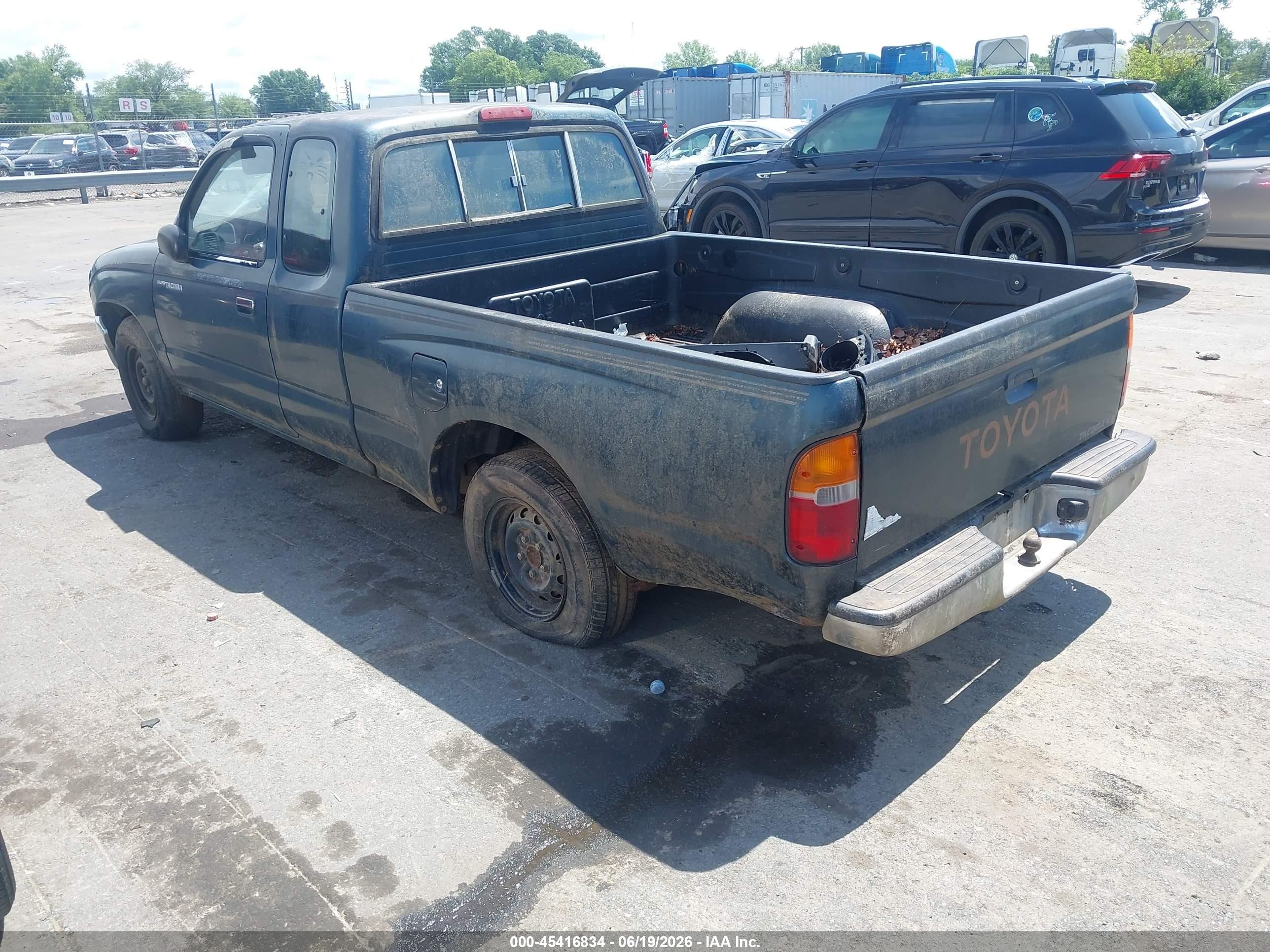 1996 Toyota Tacoma Xtracab Green vin: 4TAVL52N1TZ193709