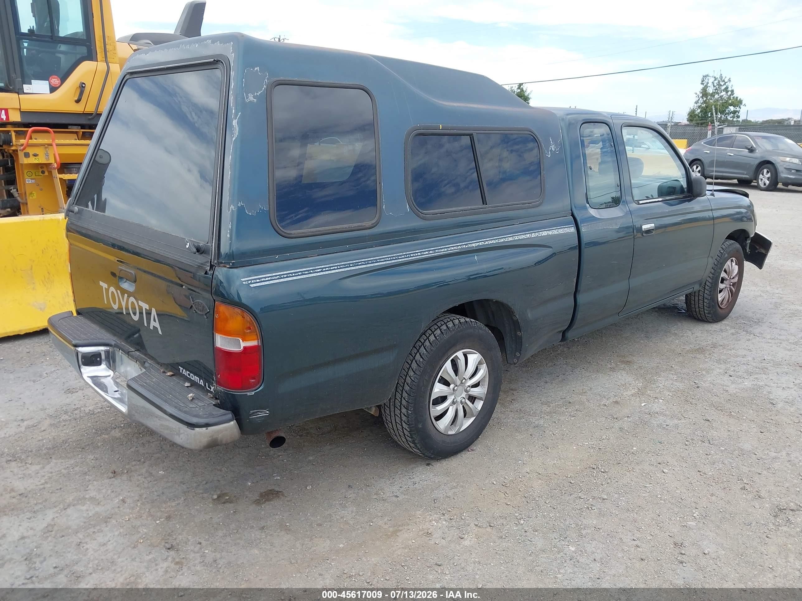 1996 Toyota Tacoma Xtracab Зеленый vin: 4TAVL52N2TZ101829
