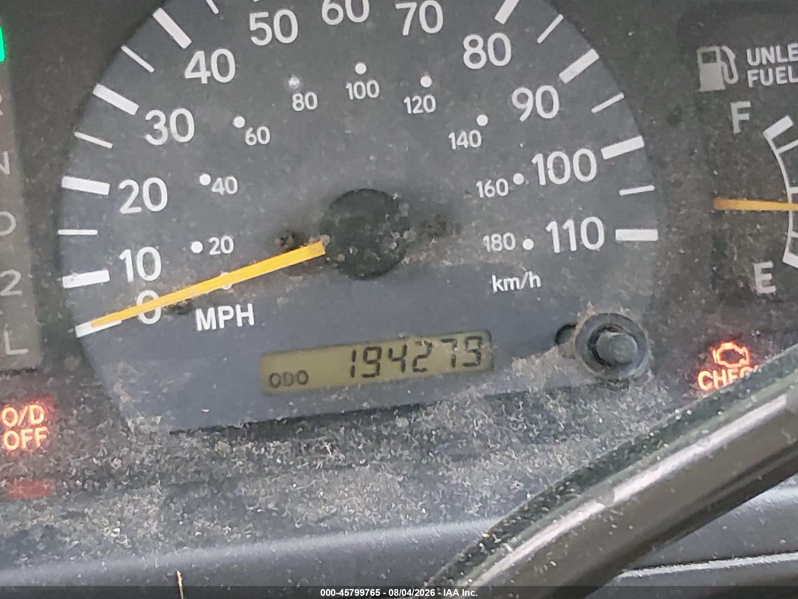 1998 Toyota Tacoma   Gold vin: 4TAVL52N2WZ029230