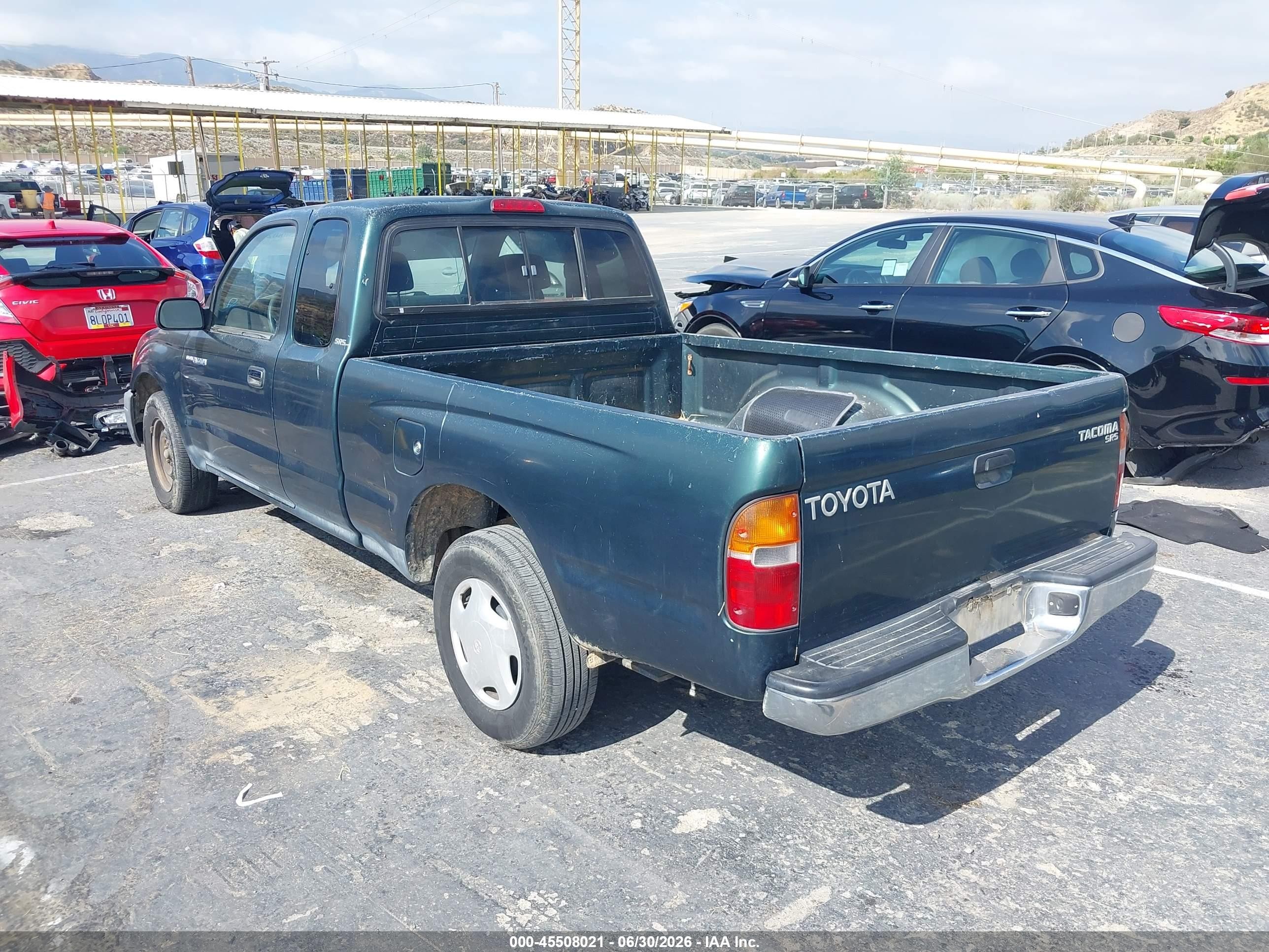 2000 Toyota Tacoma   Green vin: 4TAVL52N3YZ664914