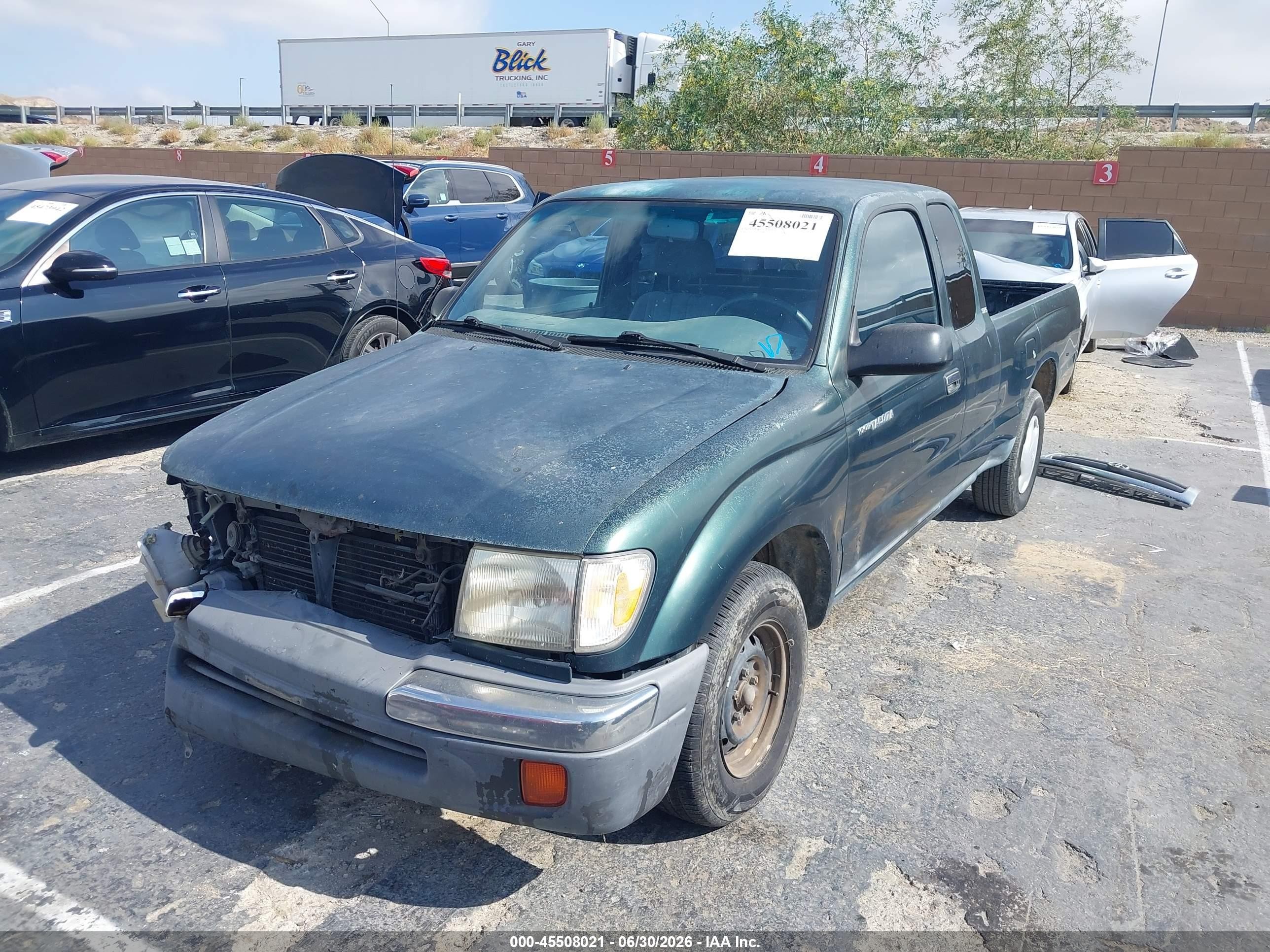 2000 Toyota Tacoma   Green vin: 4TAVL52N3YZ664914