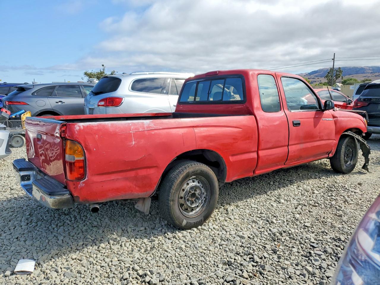1996 Toyota Tacoma Xtracab Red vin: 4TAVL52N4TZ090980