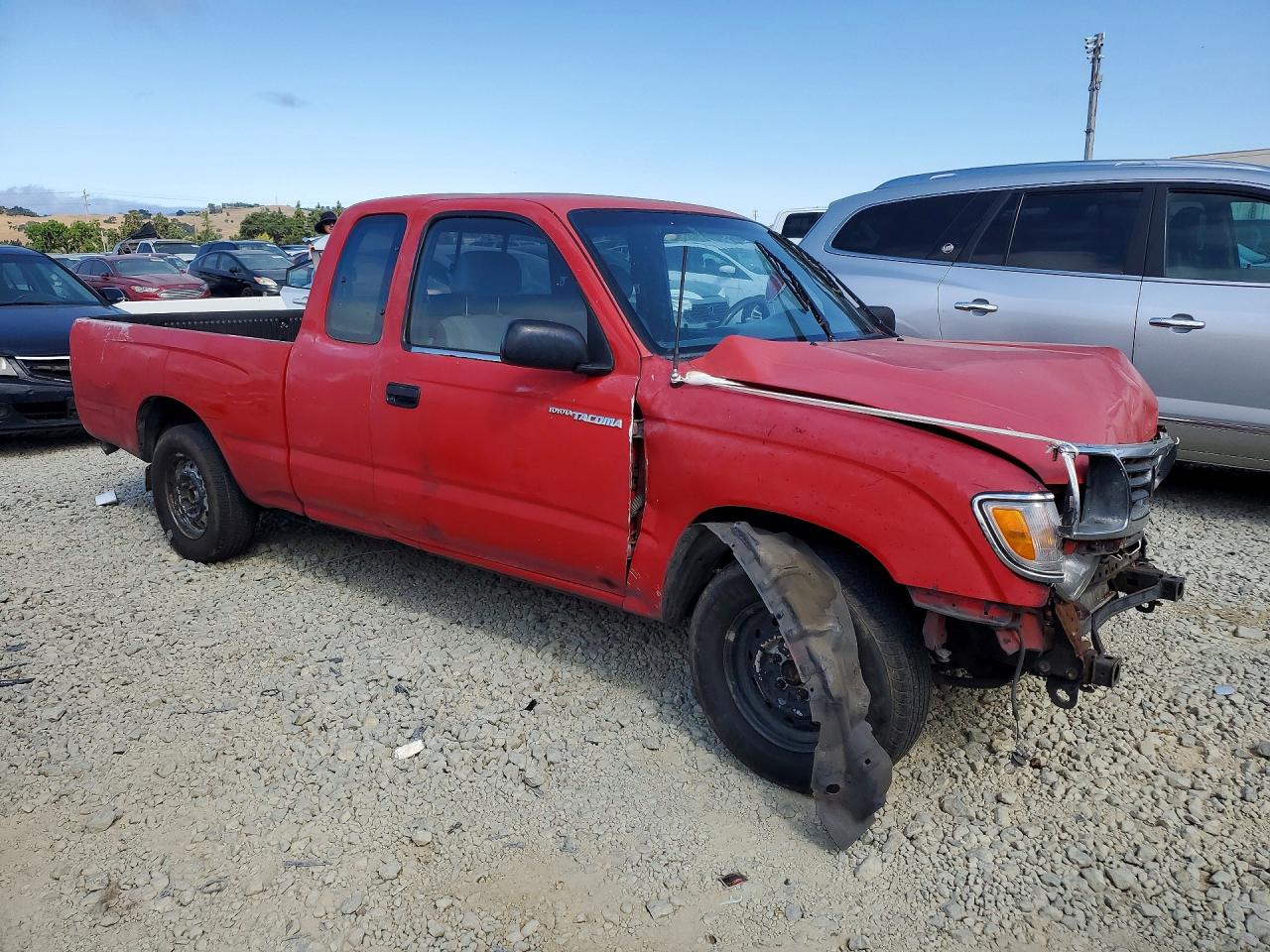 1996 Toyota Tacoma Xtracab Red vin: 4TAVL52N4TZ090980