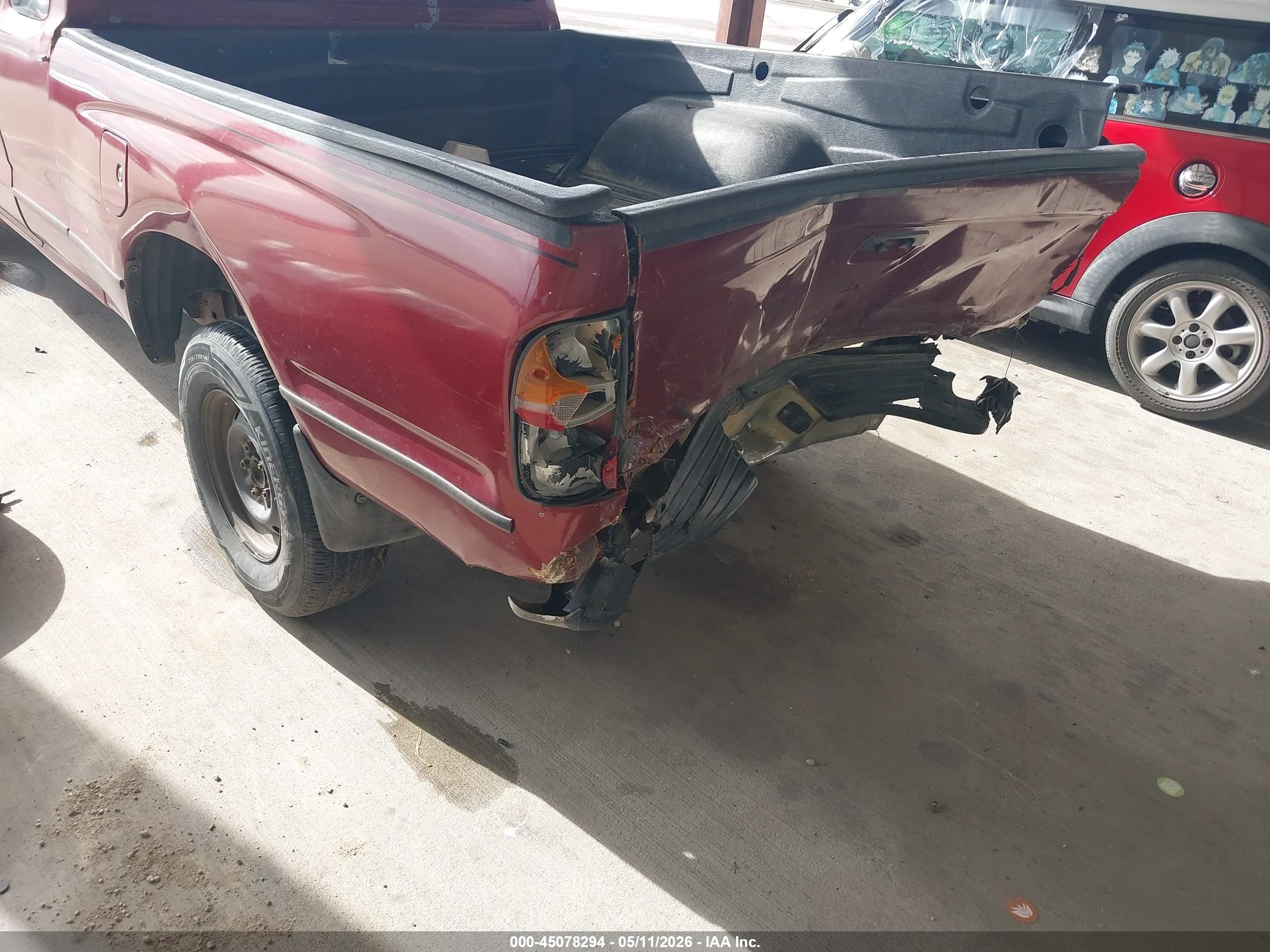 1997 Toyota Tacoma   Burgundy vin: 4TAVL52N5VZ322019