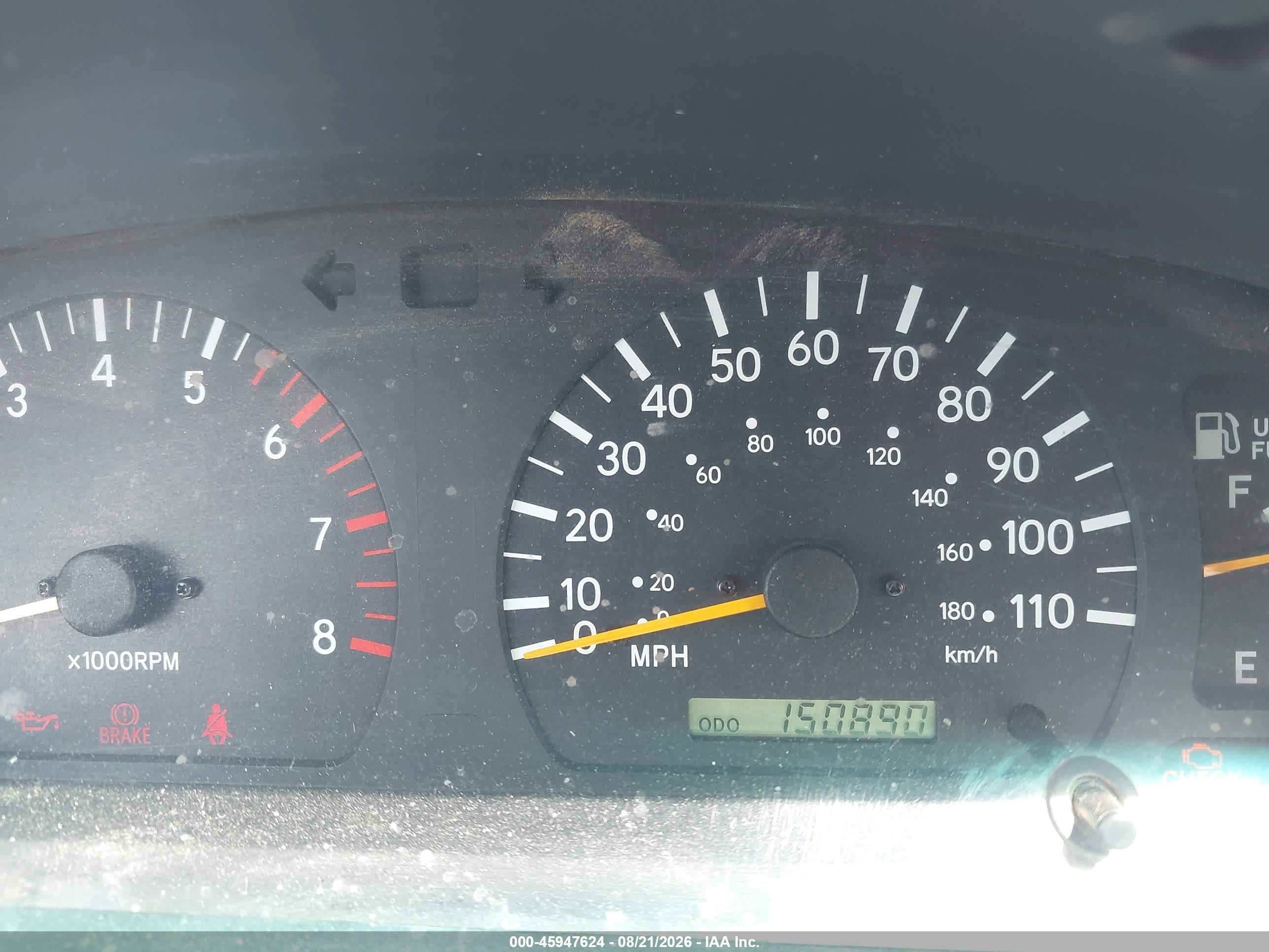 1998 Toyota Tacoma   Brown vin: 4TAVL52N7WZ031605