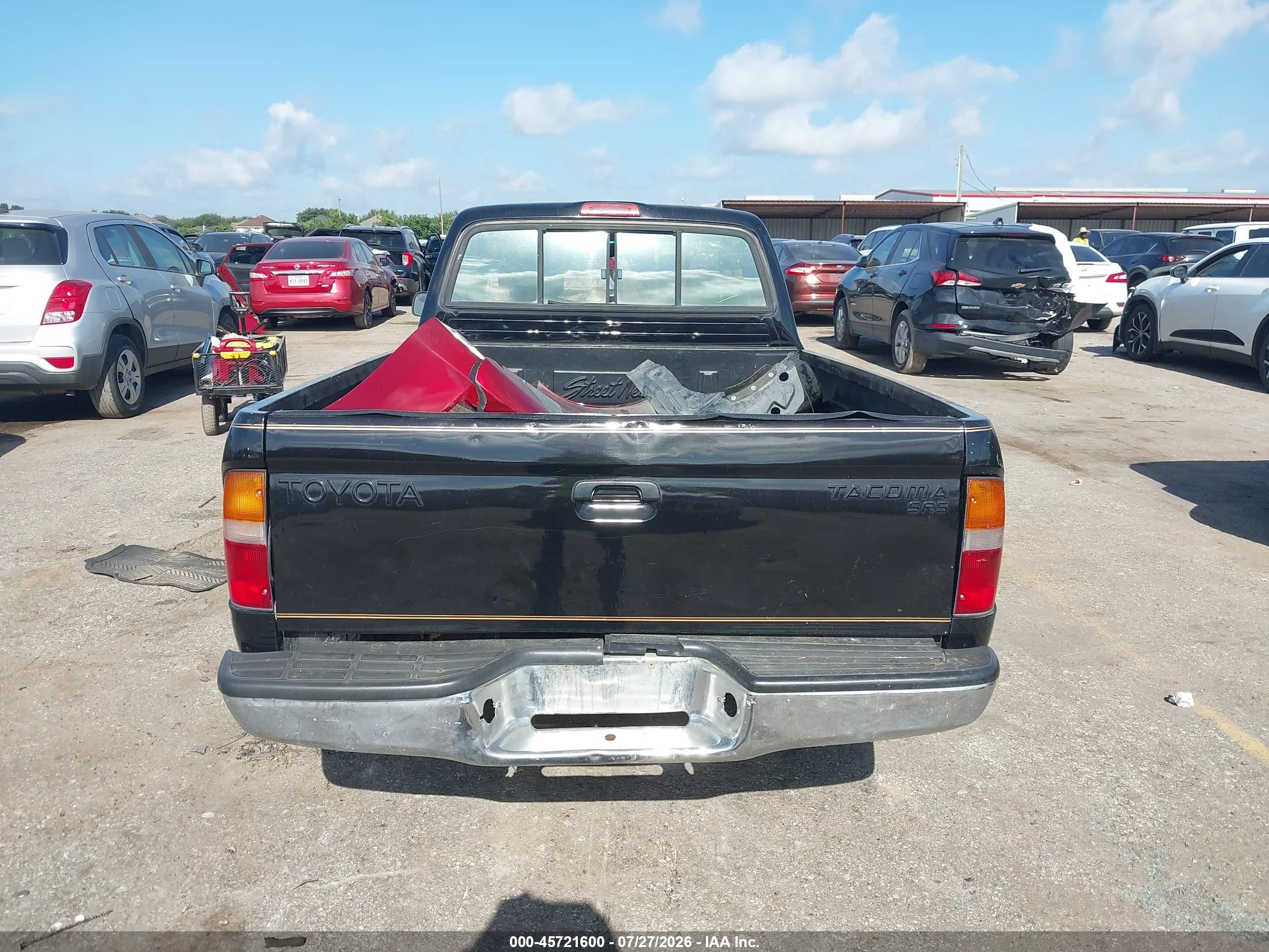 1998 Toyota Tacoma   Черный vin: 4TAVL52N8WZ029913