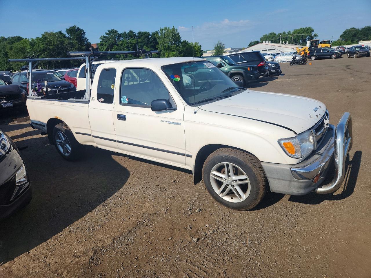 1999 Toyota Tacoma Xtracab White vin: 4TAVL52N8XZ445476