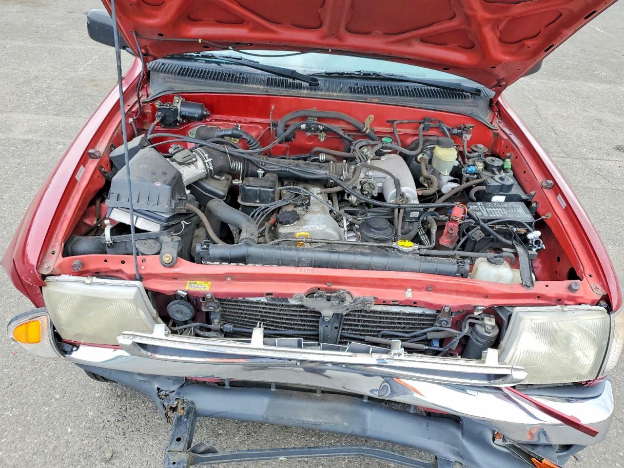 1999 Toyota Tacoma Xtracab Бордовый vin: 4TAVL52N8XZ549501