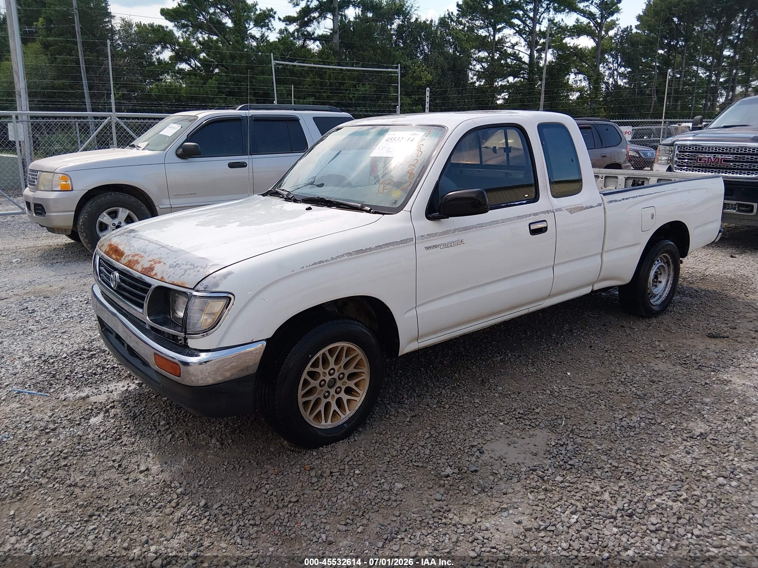 1996 Toyota Tacoma Xtracab White vin: 4TAVL52N9TZ168282