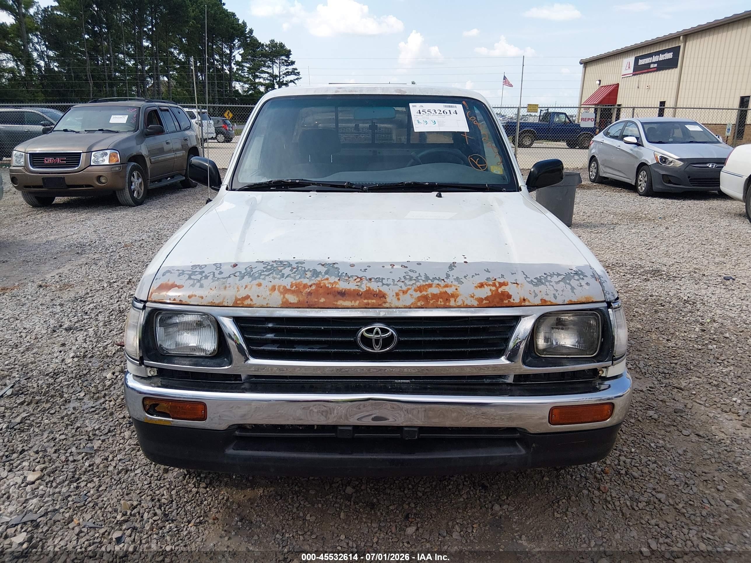 1996 Toyota Tacoma Xtracab White vin: 4TAVL52N9TZ168282