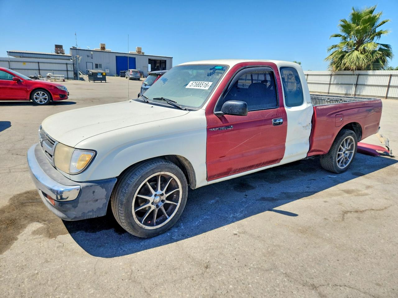 1998 Toyota Tacoma Xtracab White vin: 4TAVL52N9WZ016510