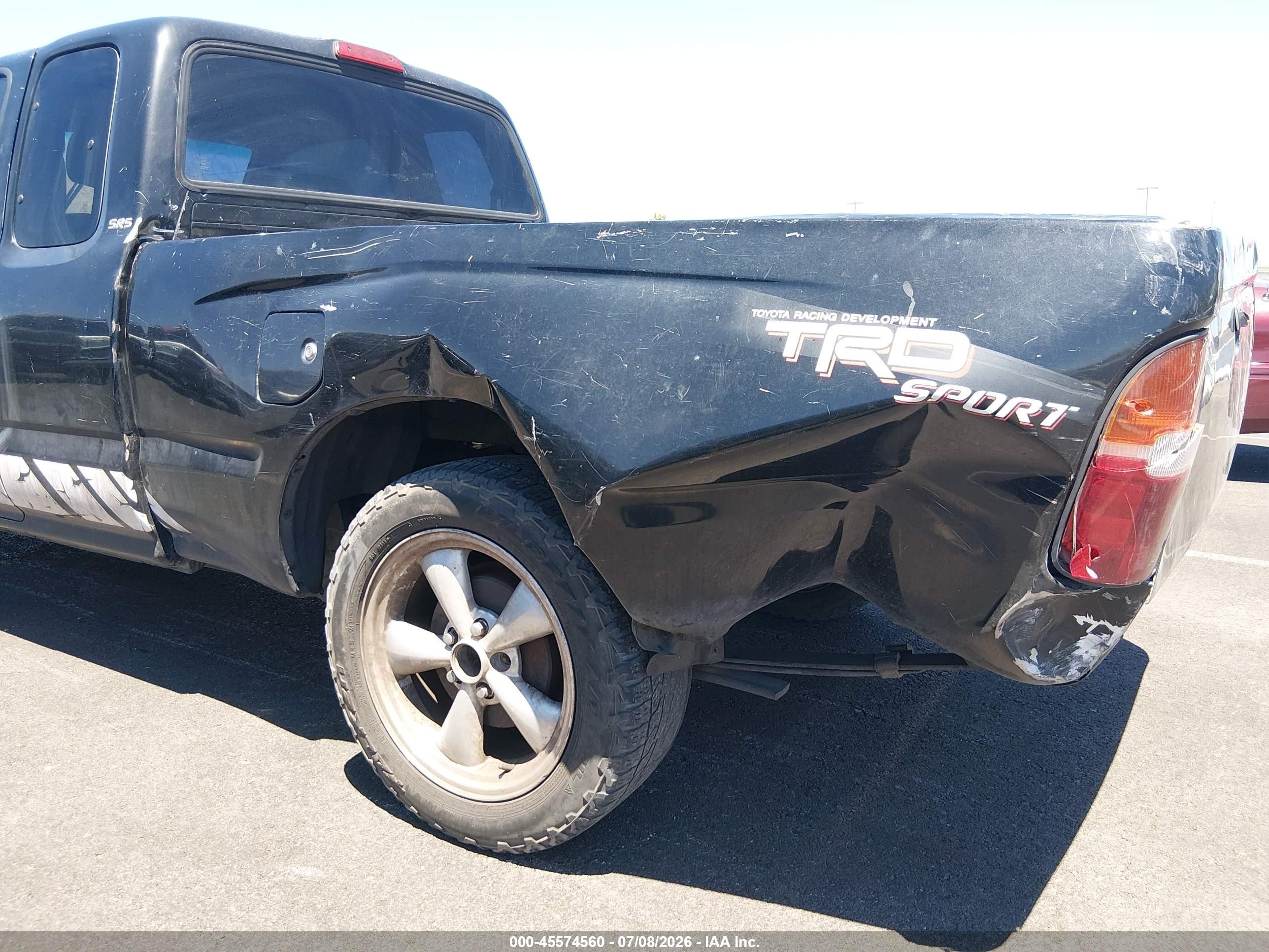 2000 Toyota Tacoma   Черный vin: 4TAVL52N9YZ579298