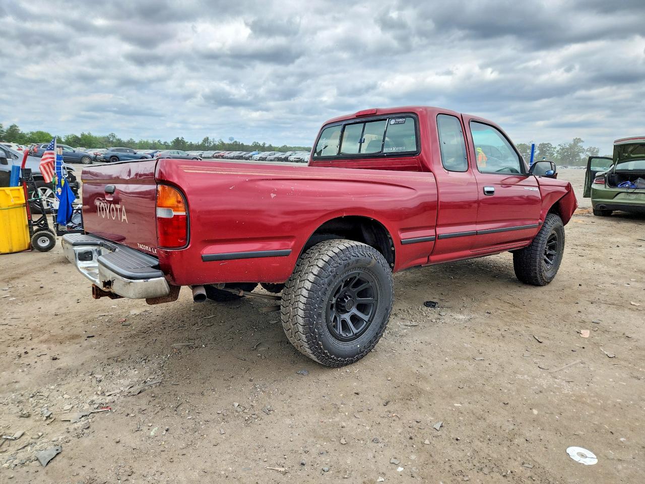 1996 Toyota Tacoma Xtracab Red vin: 4TAVL52NXTZ086240