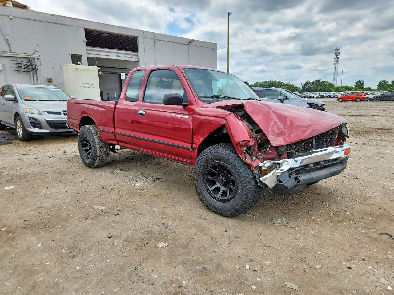 1996 Toyota Tacoma Xtracab Red vin: 4TAVL52NXTZ086240