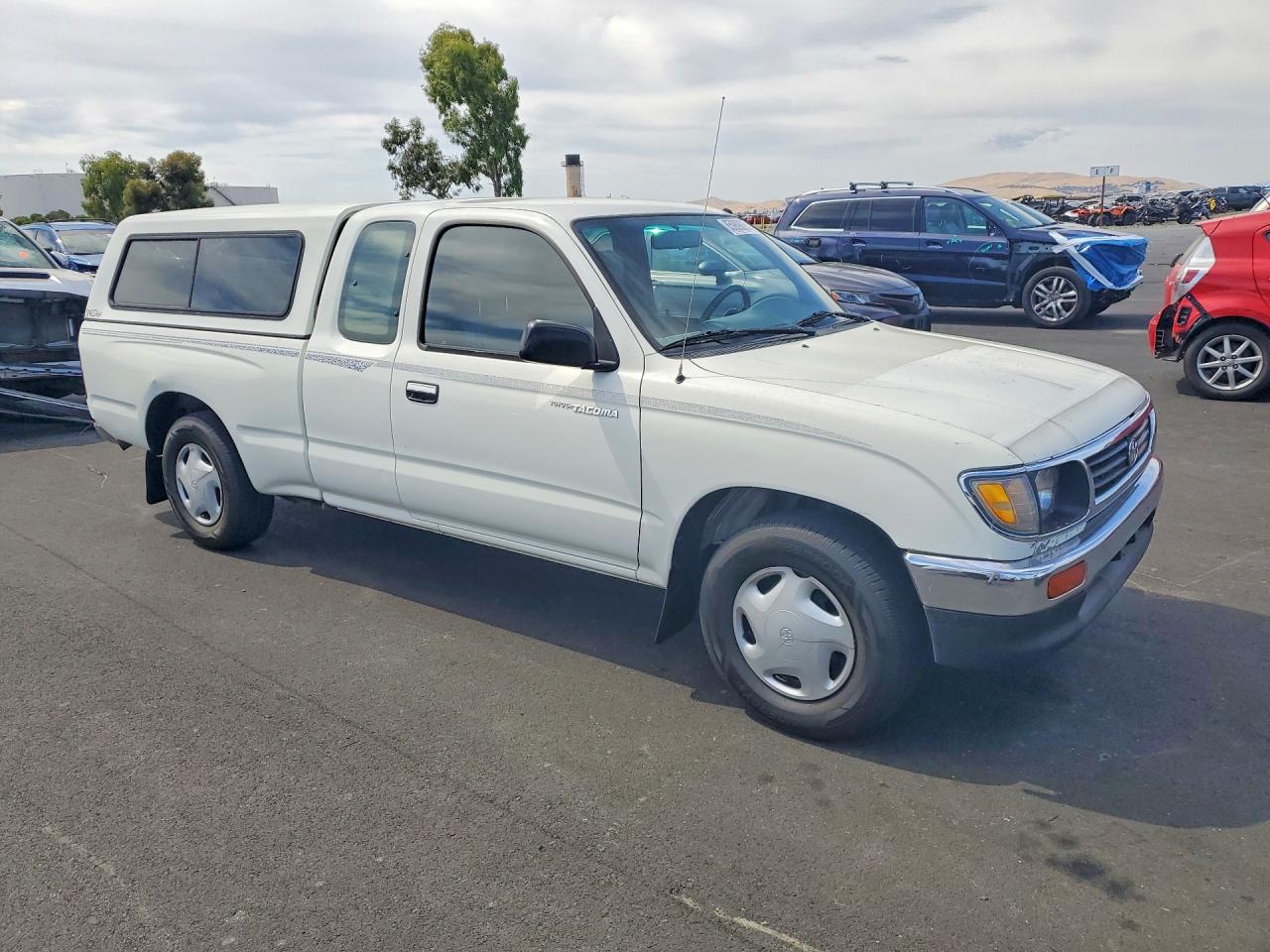 1996 Toyota Tacoma Xtracab White vin: 4TAVL52NXTZ091261