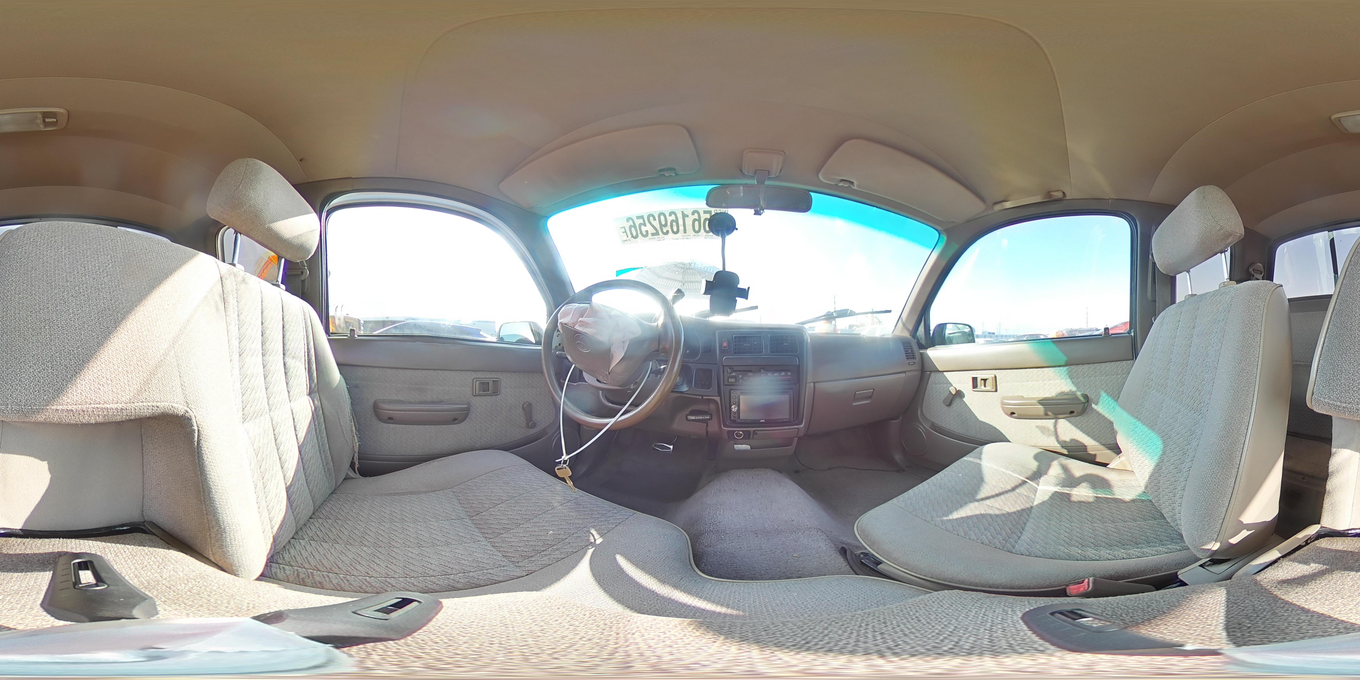 1997 Toyota Tacoma Xtracab White vin: 4TAVL52NXVZ320315