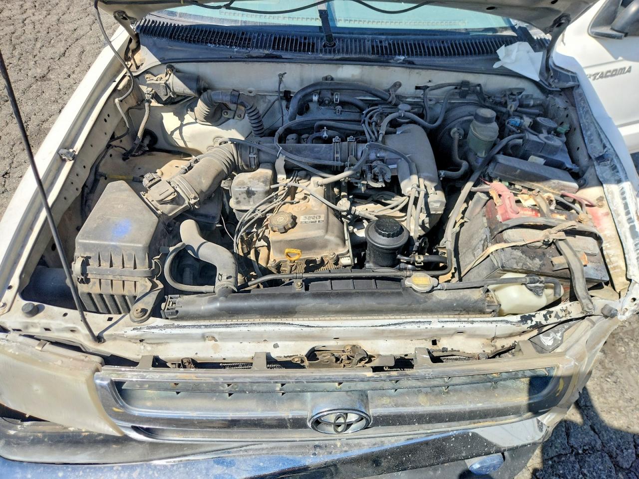 1999 Toyota Tacoma Base White vin: 4TAVL52NXXZ561715