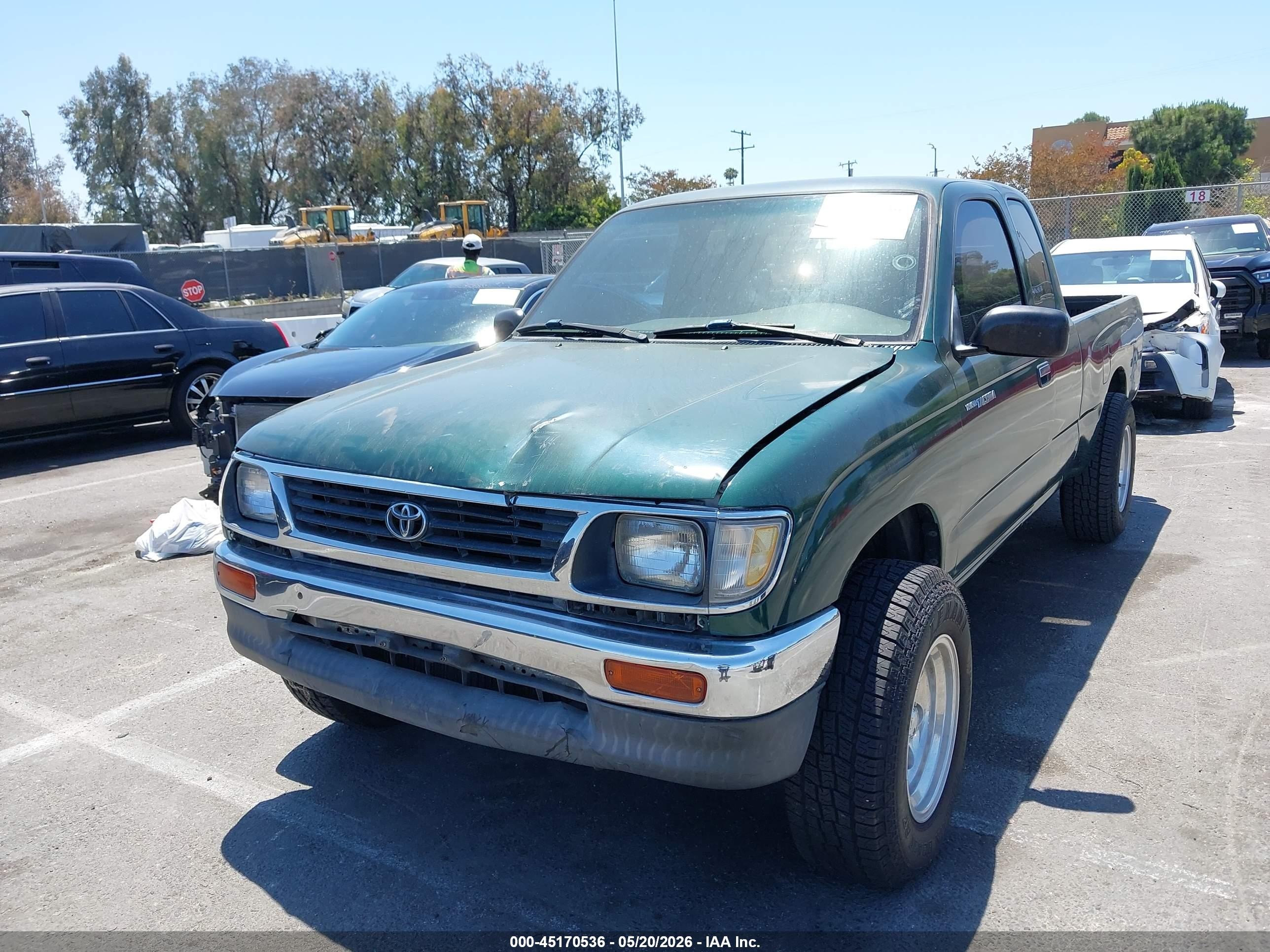 1996 Toyota Tacoma Xtracab Green vin: 4TAVN52N4TZ126290