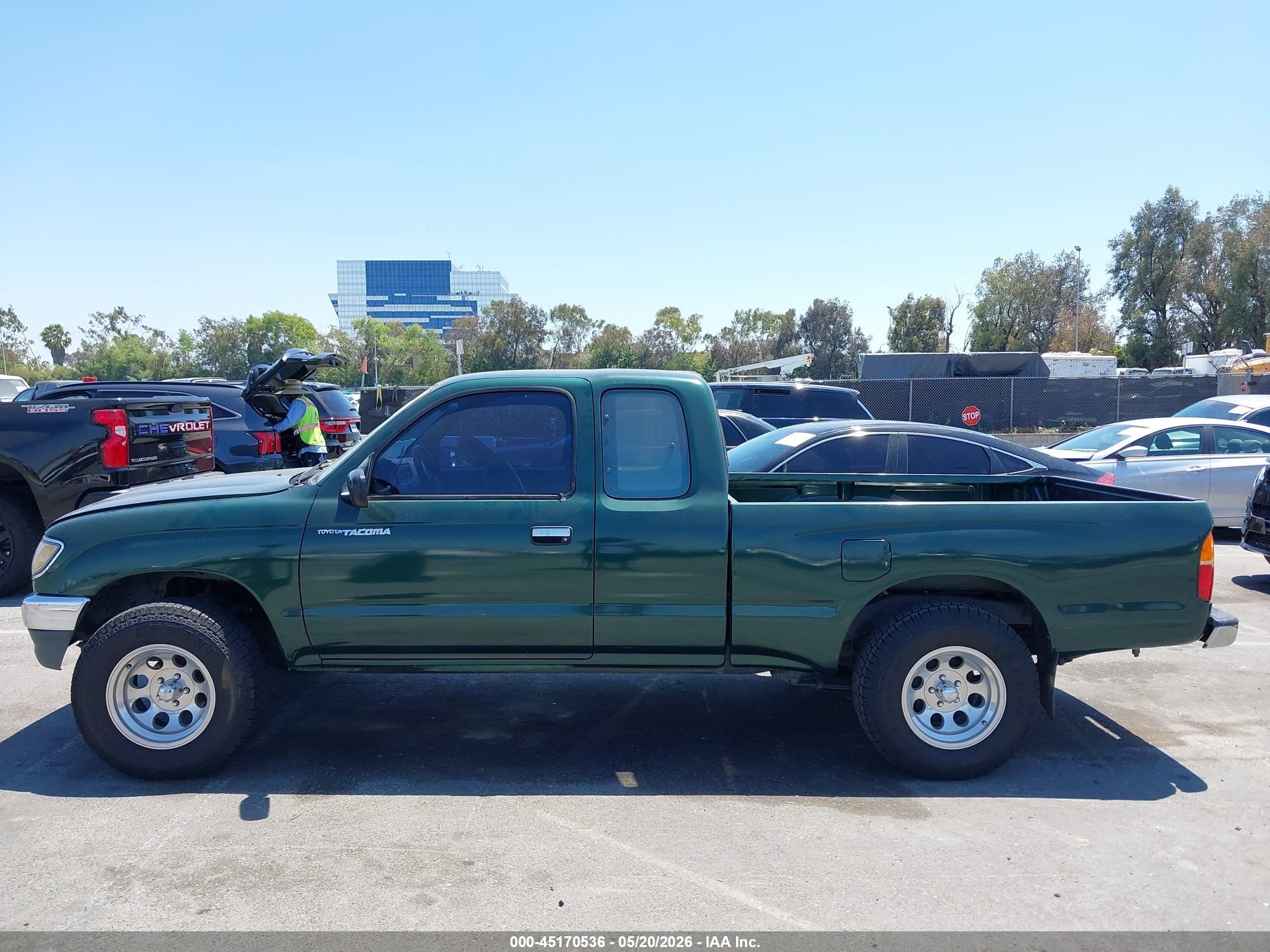 1996 Toyota Tacoma Xtracab Green vin: 4TAVN52N4TZ126290