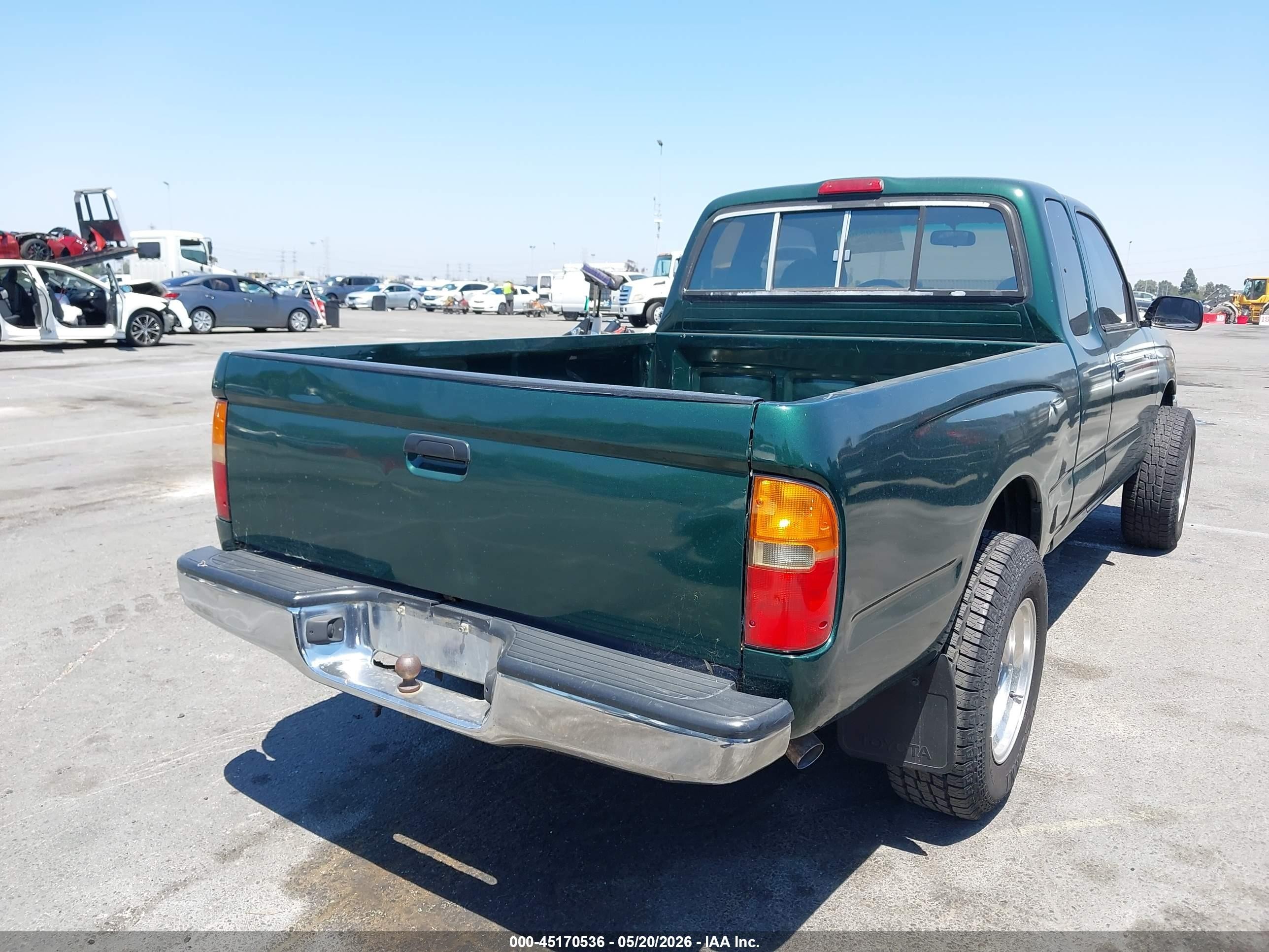 1996 Toyota Tacoma Xtracab Green vin: 4TAVN52N4TZ126290