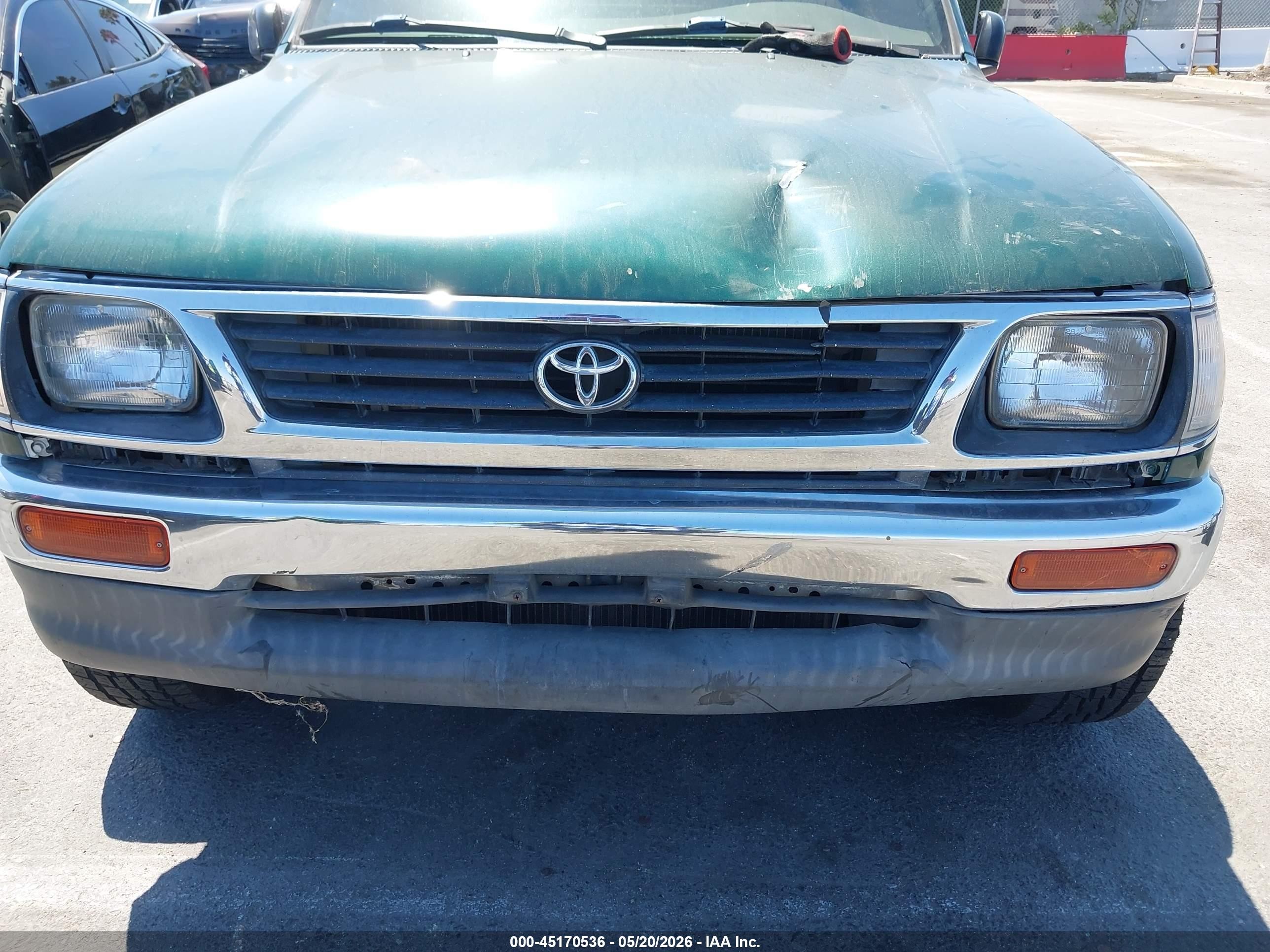 1996 Toyota Tacoma Xtracab Green vin: 4TAVN52N4TZ126290