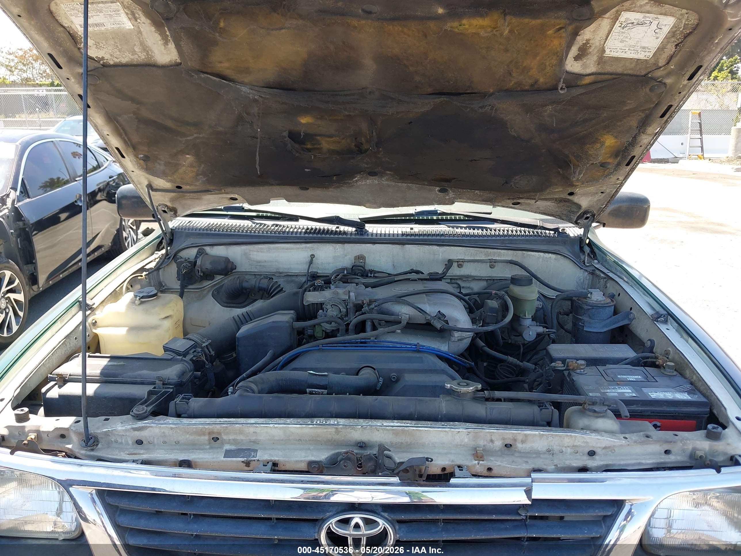1996 Toyota Tacoma Xtracab Green vin: 4TAVN52N4TZ126290