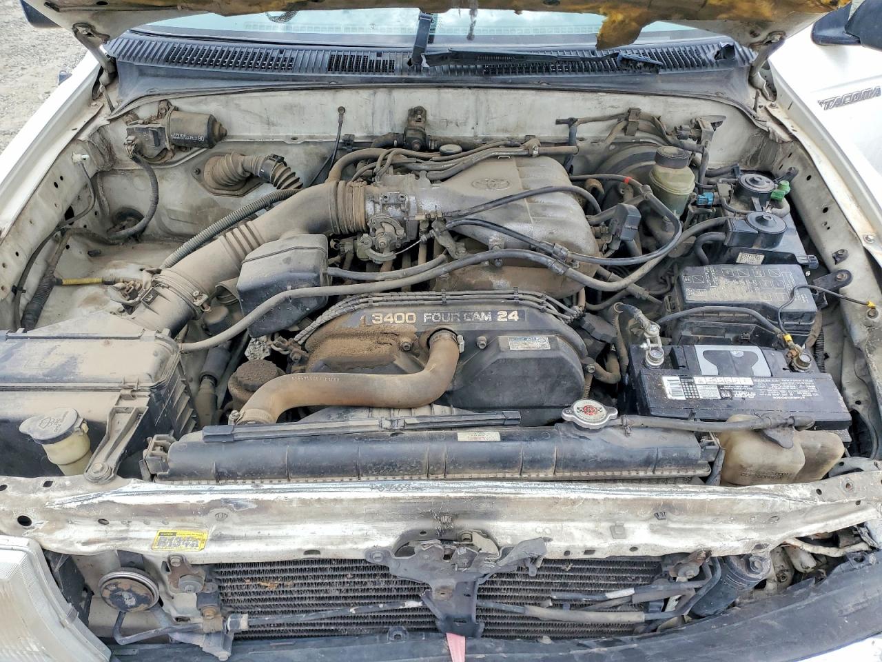 1999 Toyota Tacoma Xtracab White vin: 4TAVN52N5XZ455425