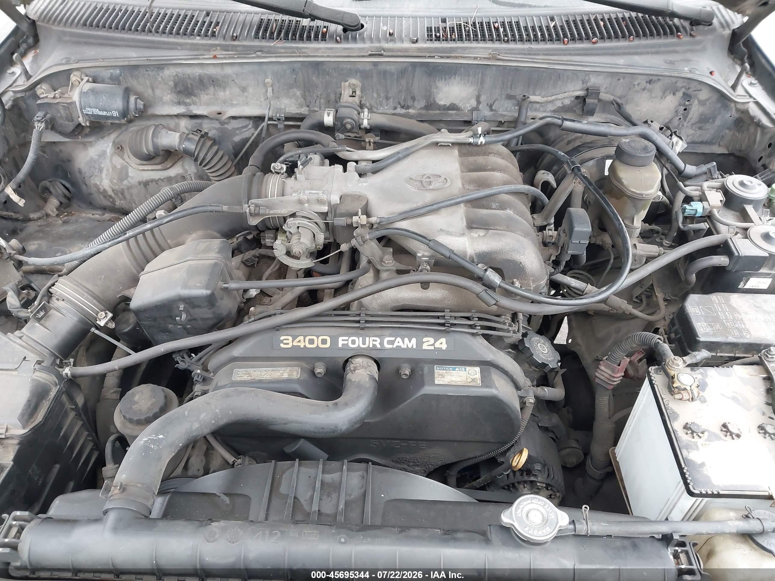 2000 Toyota Tacoma Base V6 Black vin: 4TAVN52N7YZ656423
