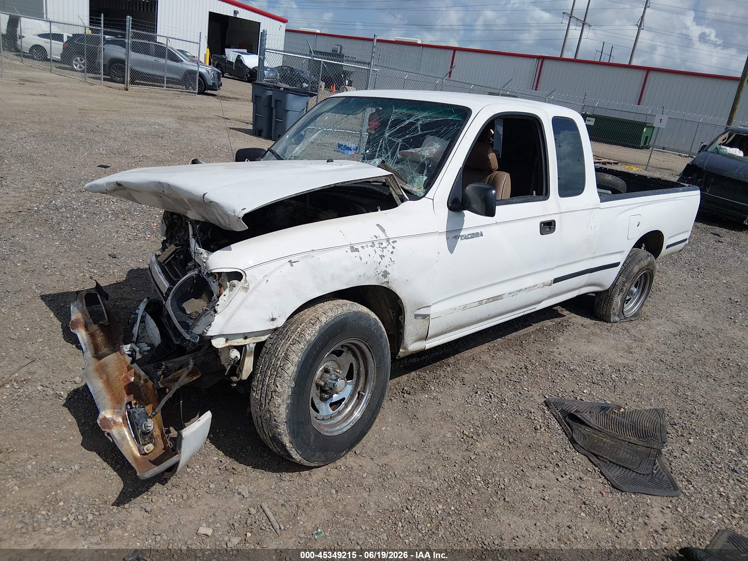 1996 Toyota Tacoma Xtracab White vin: 4TAVN52N9TZ130349