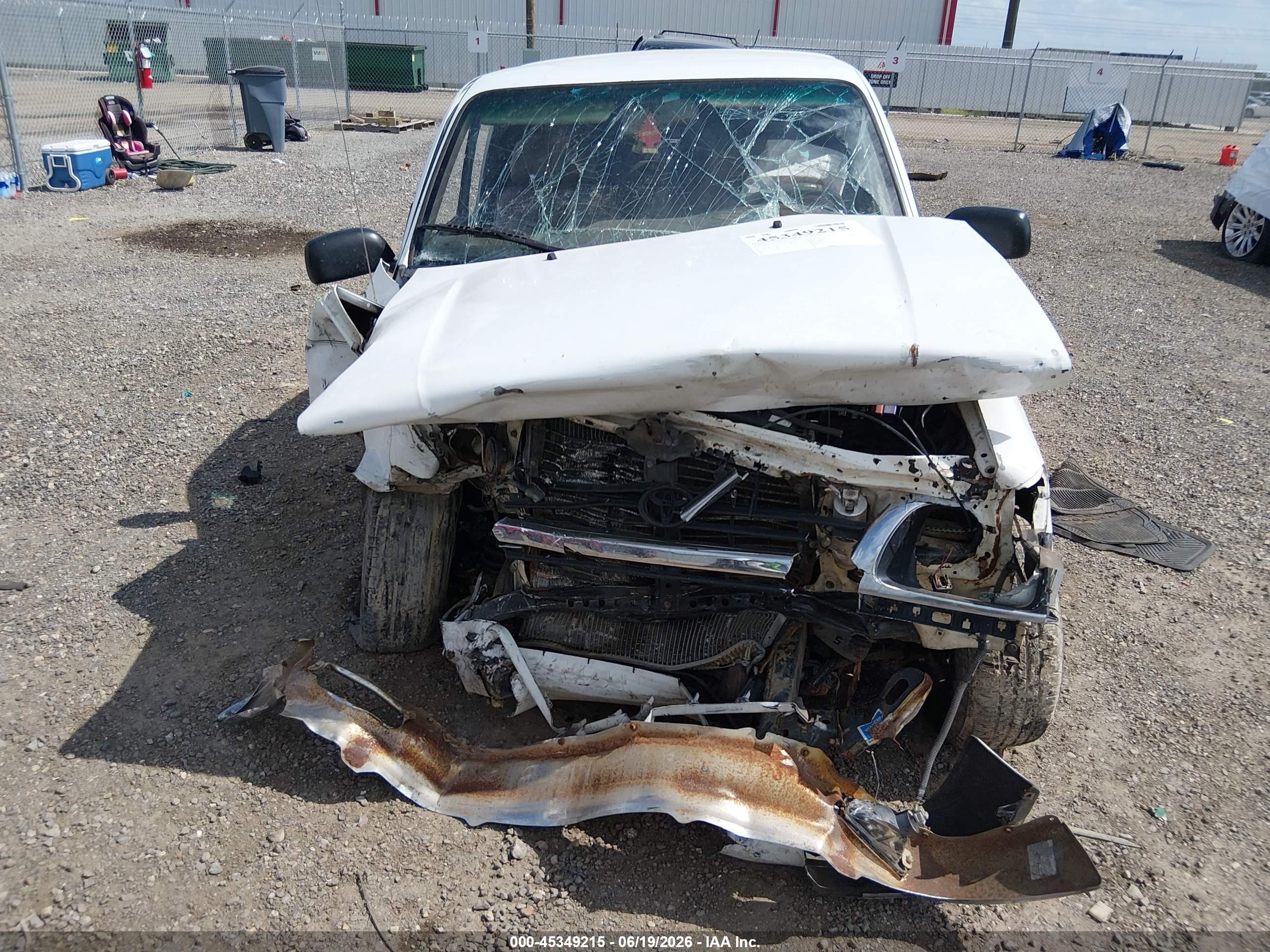 1996 Toyota Tacoma Xtracab White vin: 4TAVN52N9TZ130349