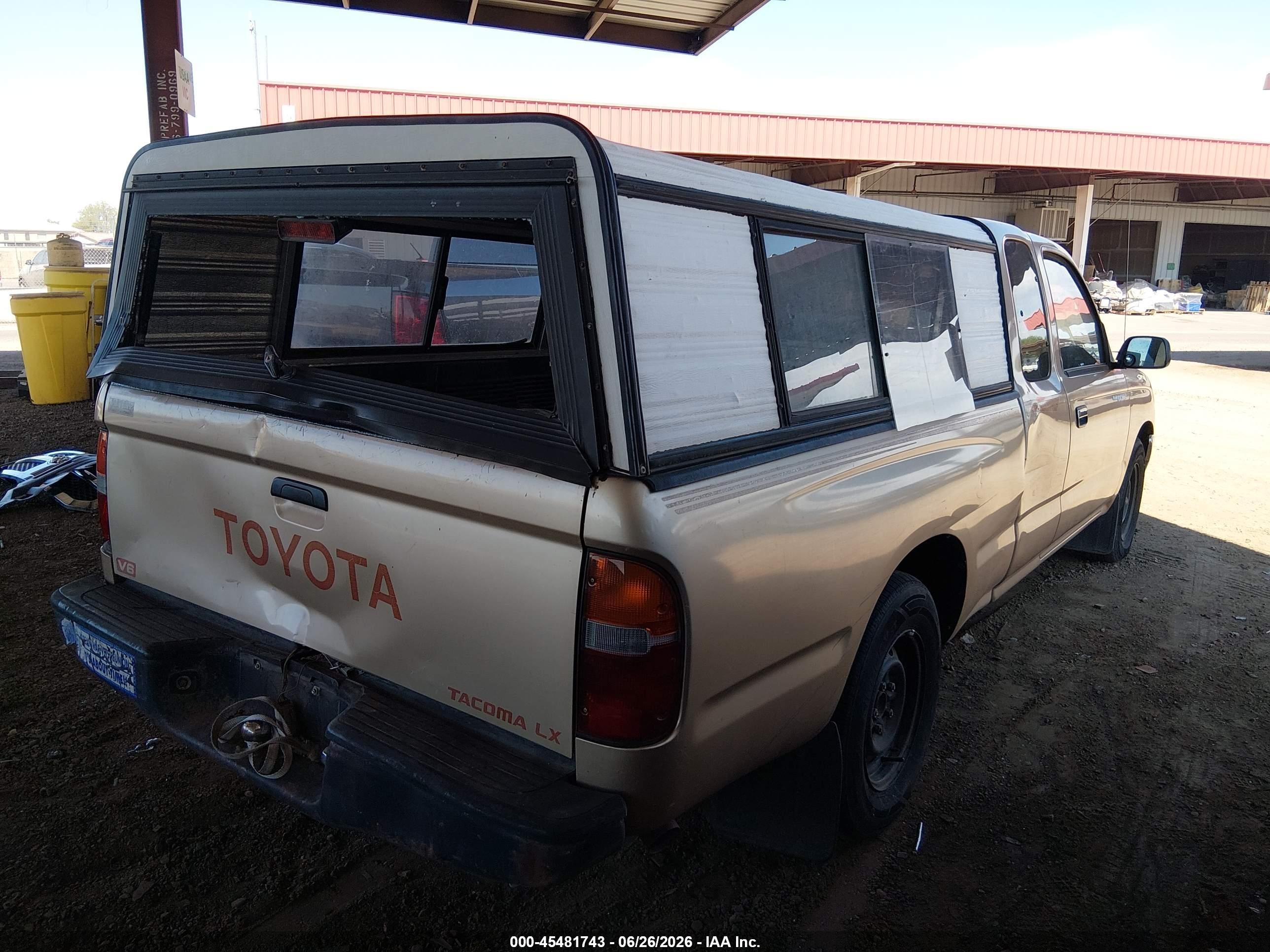1996 Toyota Tacoma Xtracab Gold vin: 4TAVN52N9TZ220102