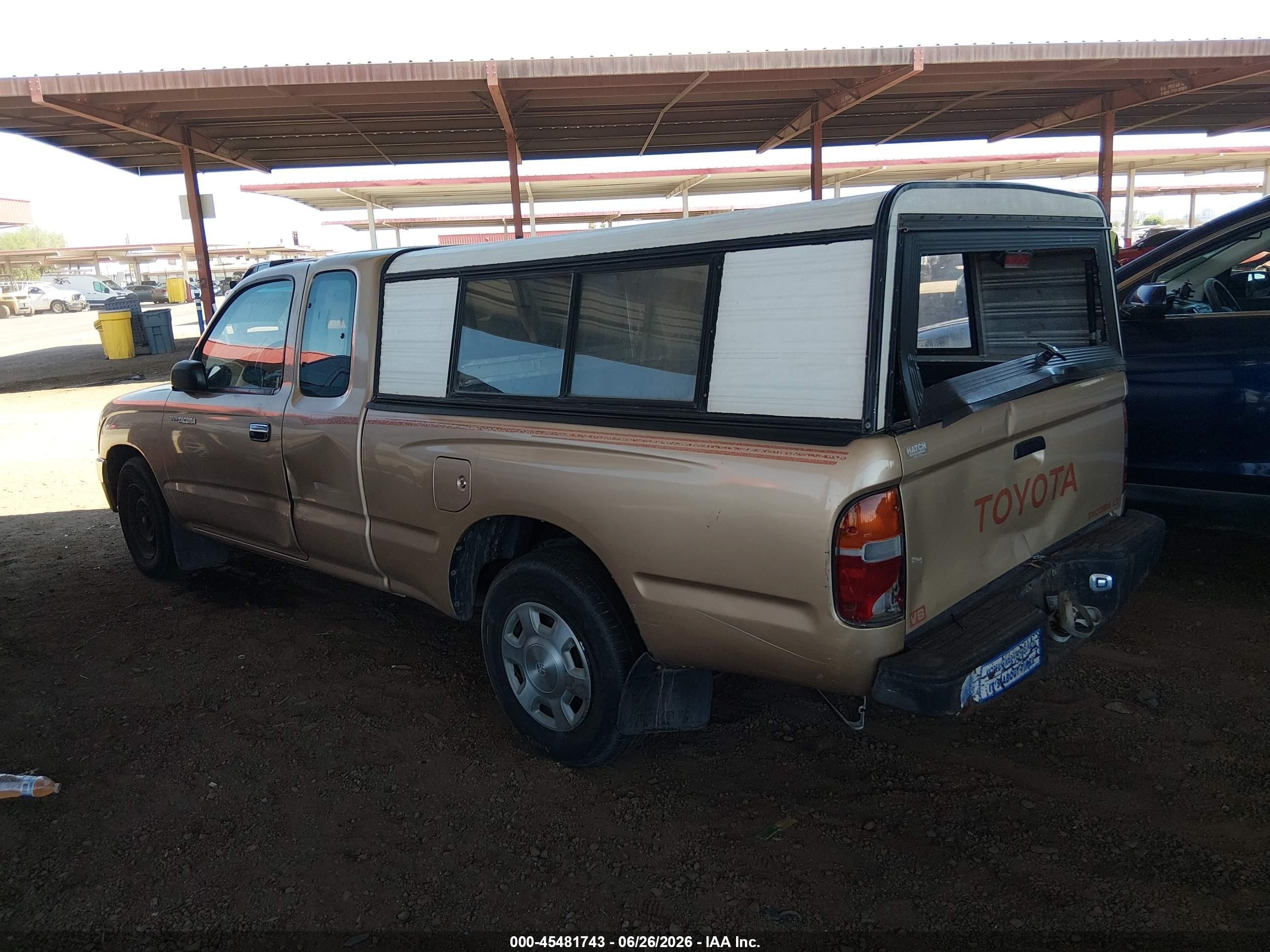 1996 Toyota Tacoma Xtracab Gold vin: 4TAVN52N9TZ220102