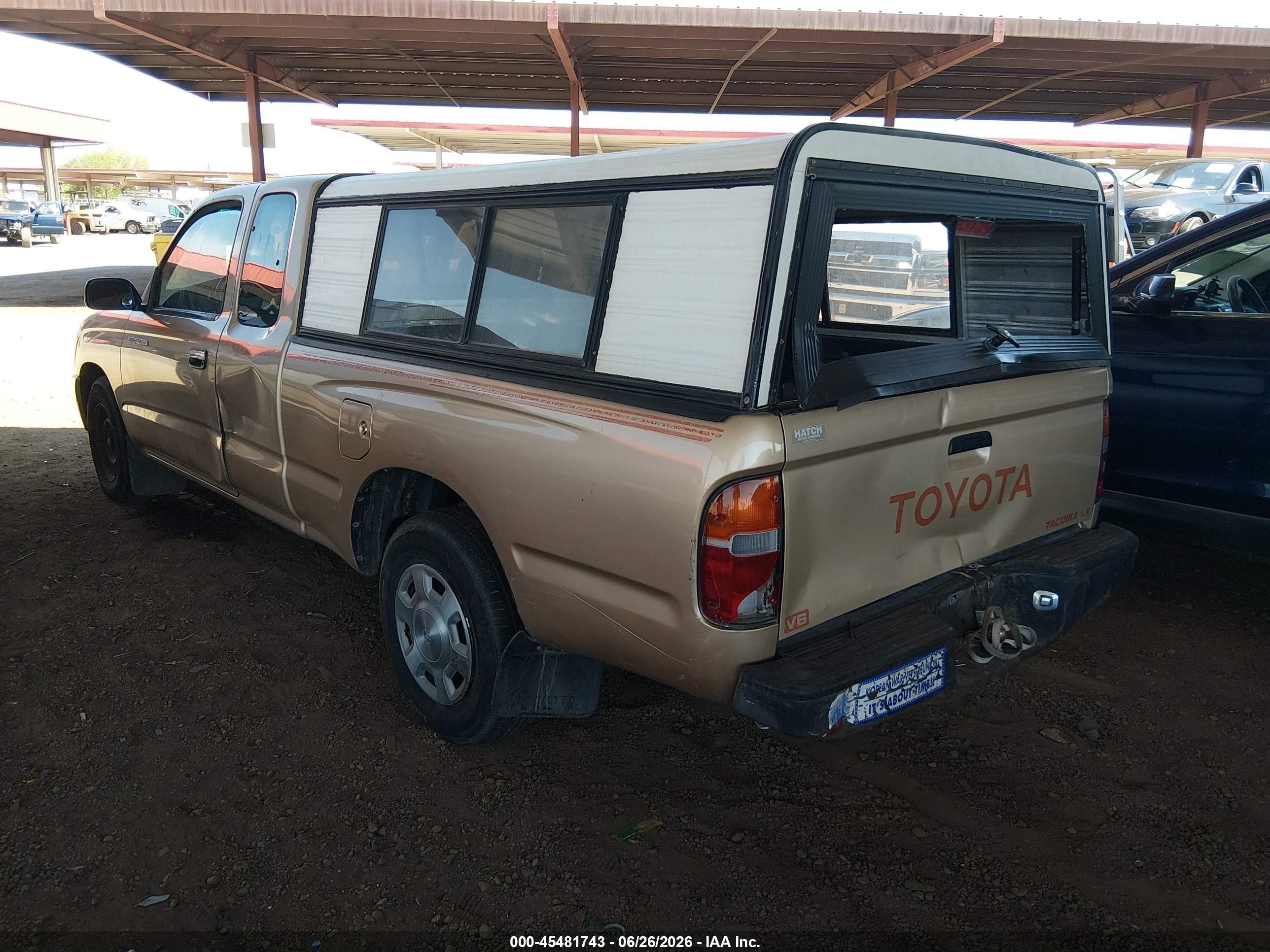 1996 Toyota Tacoma Xtracab Gold vin: 4TAVN52N9TZ220102