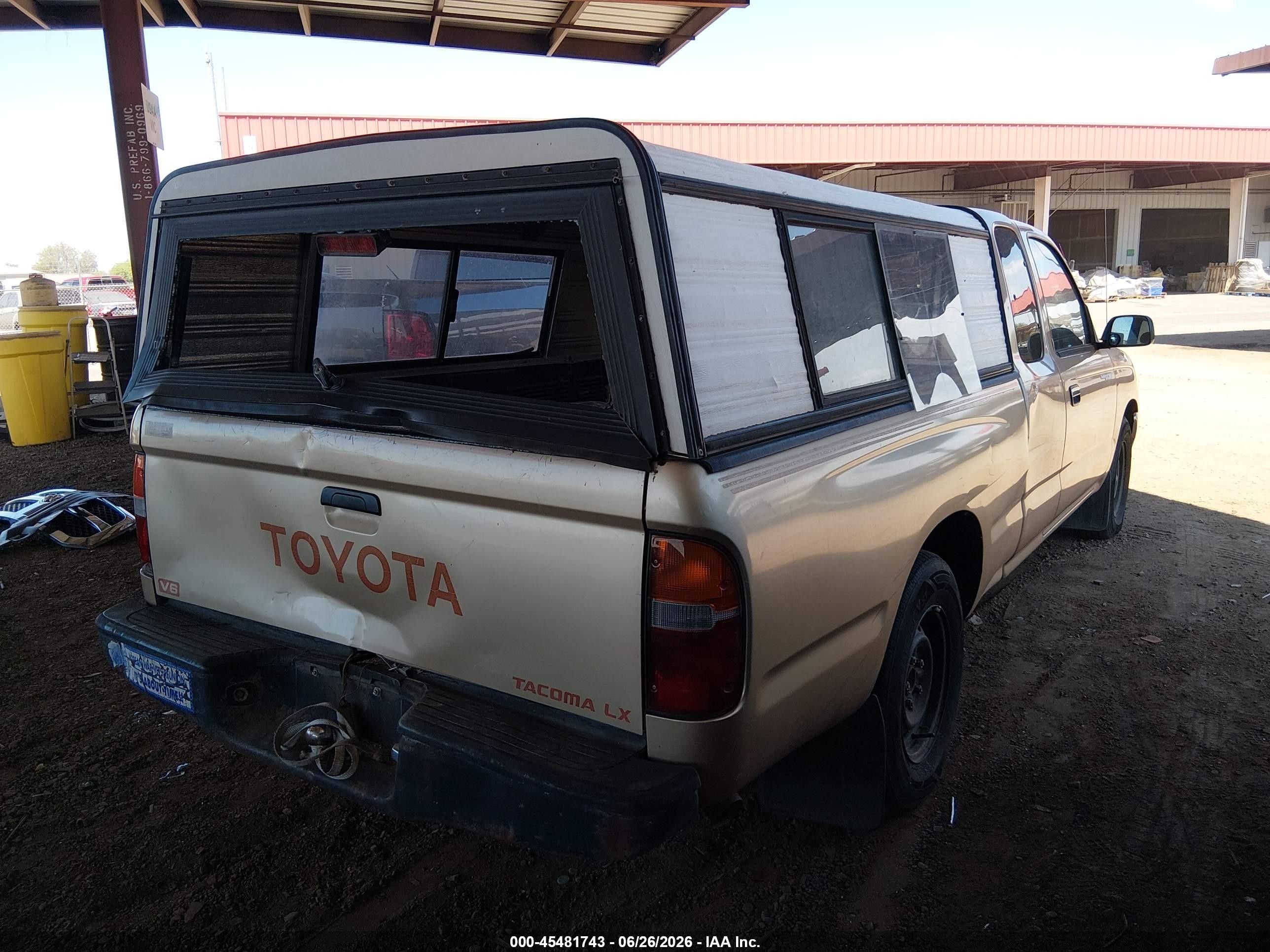 1996 Toyota Tacoma Xtracab Gold vin: 4TAVN52N9TZ220102