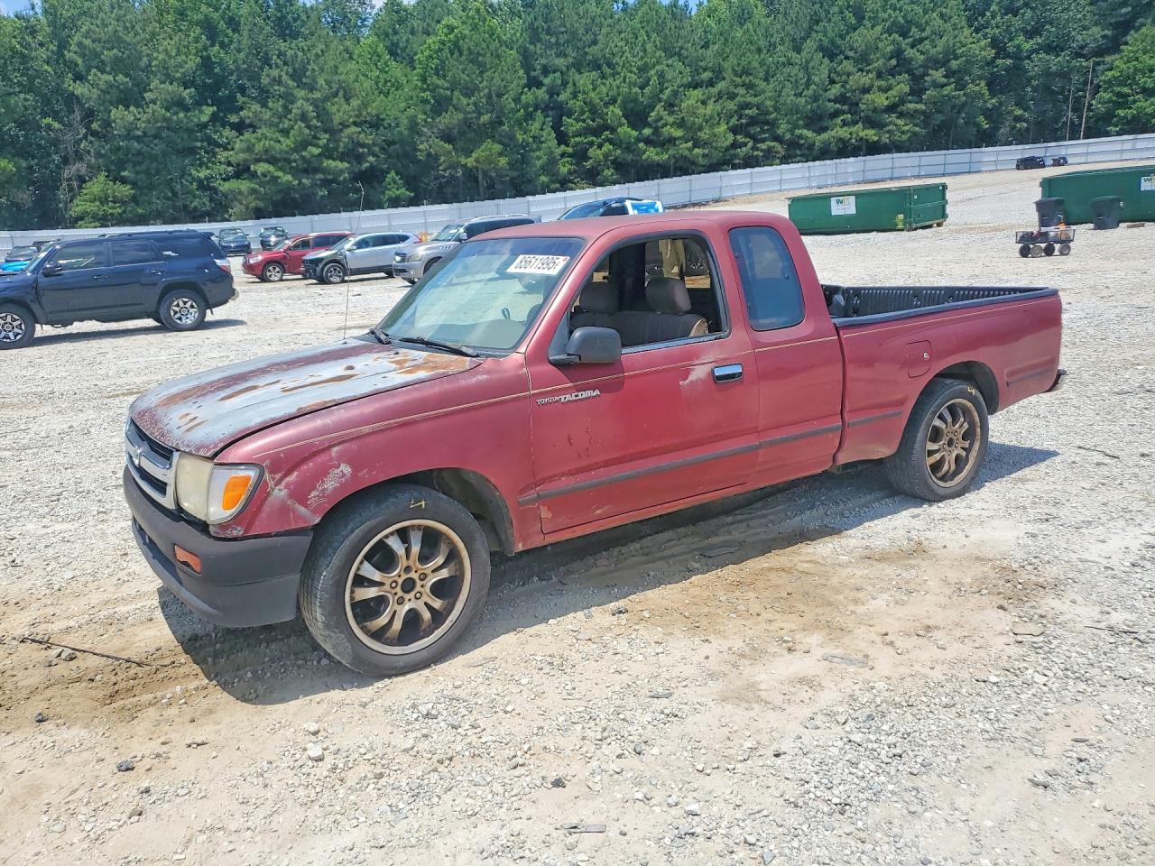 1997 Toyota Tacoma Xtracab Burgundy vin: 4TAVN52N9VZ244614