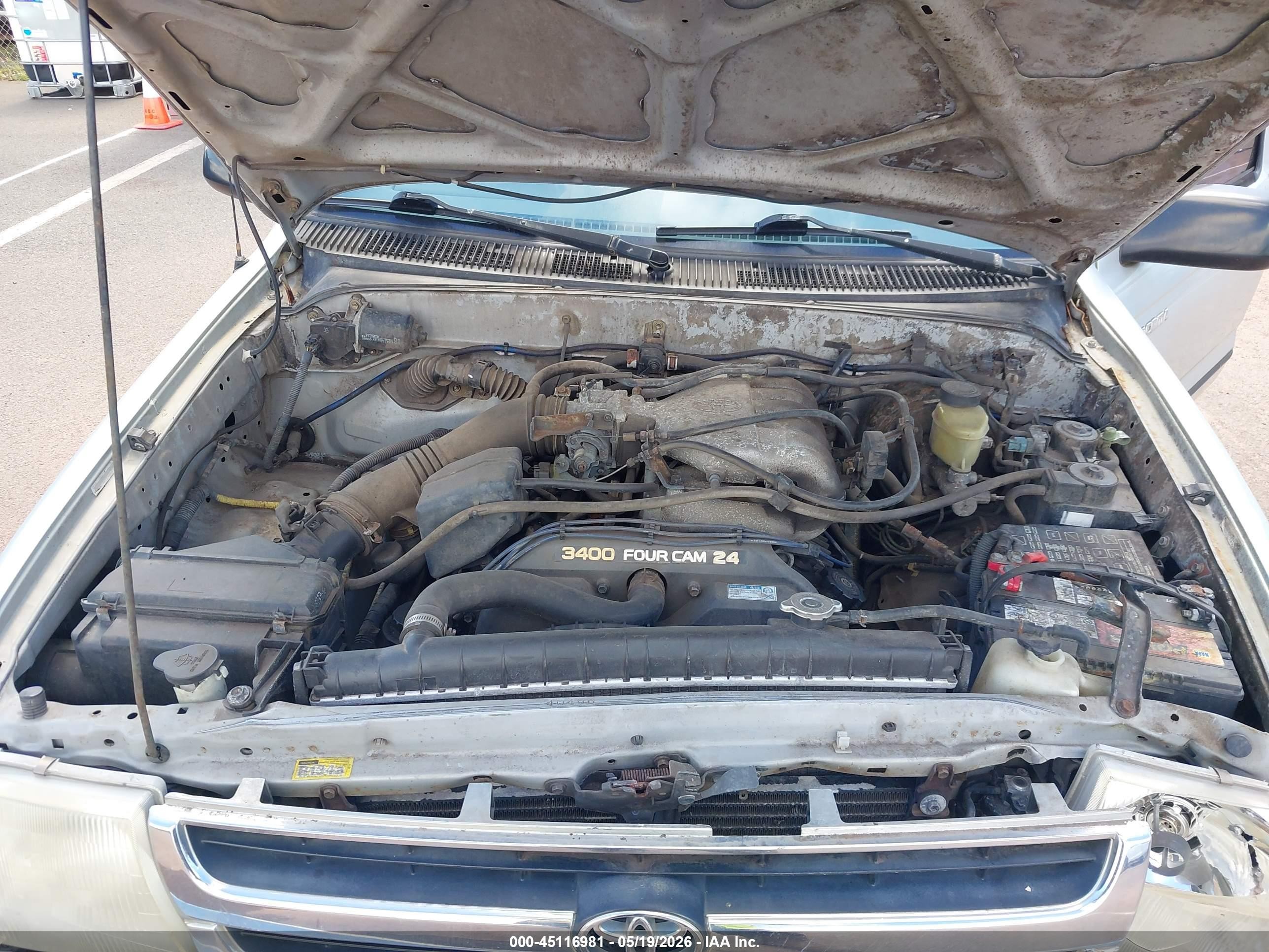 2000 Toyota Tacoma Base V6 Gray vin: 4TAVN52NXYZ595200